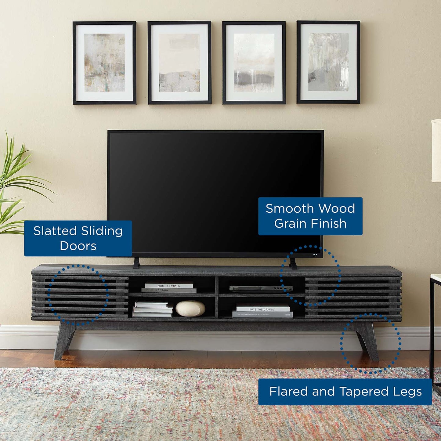 Modway Render 70" Entertainment Center TV Stand | TV Stands | Modishstore-11