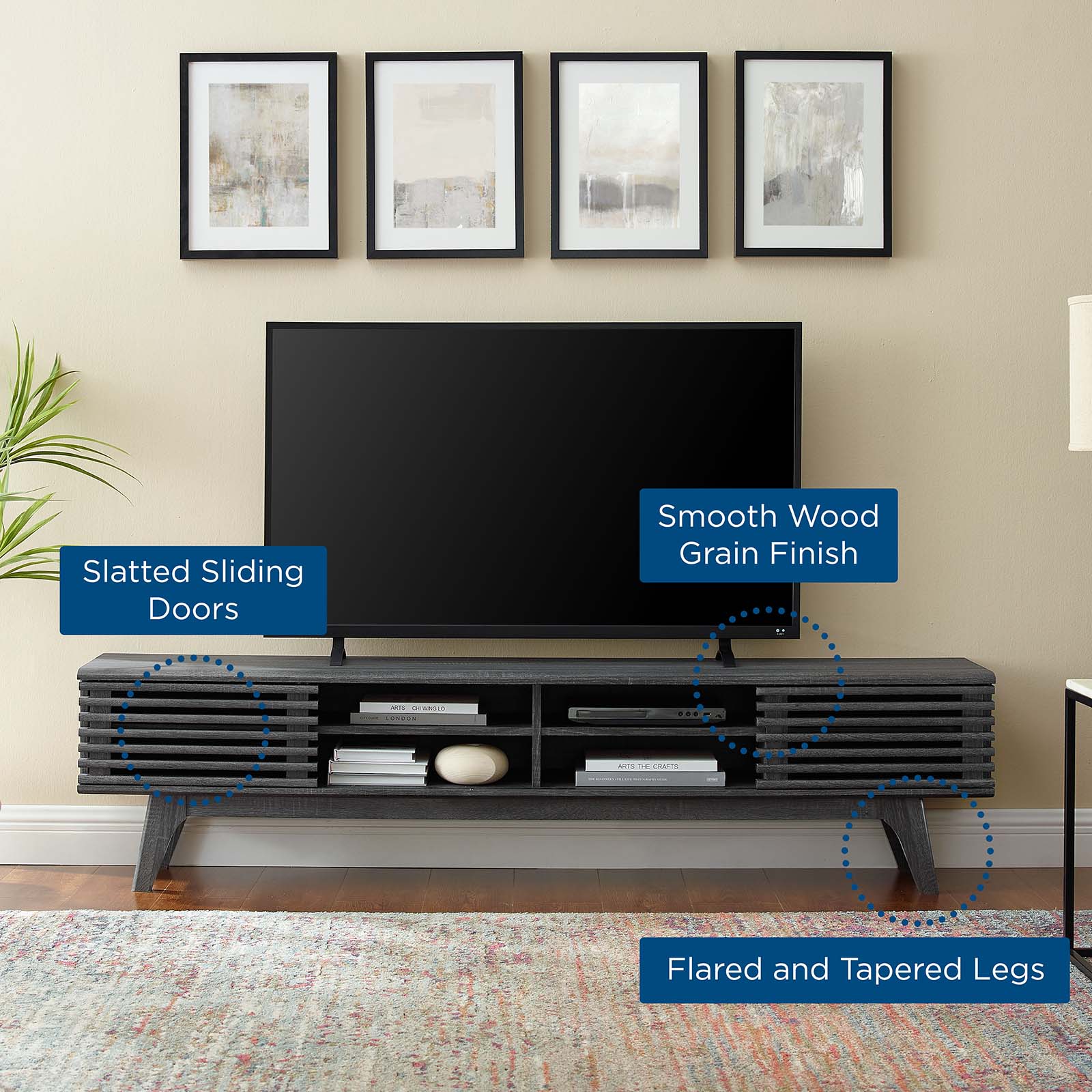 Modway Render 70" Entertainment Center TV Stand | TV Stands | Modishstore-11