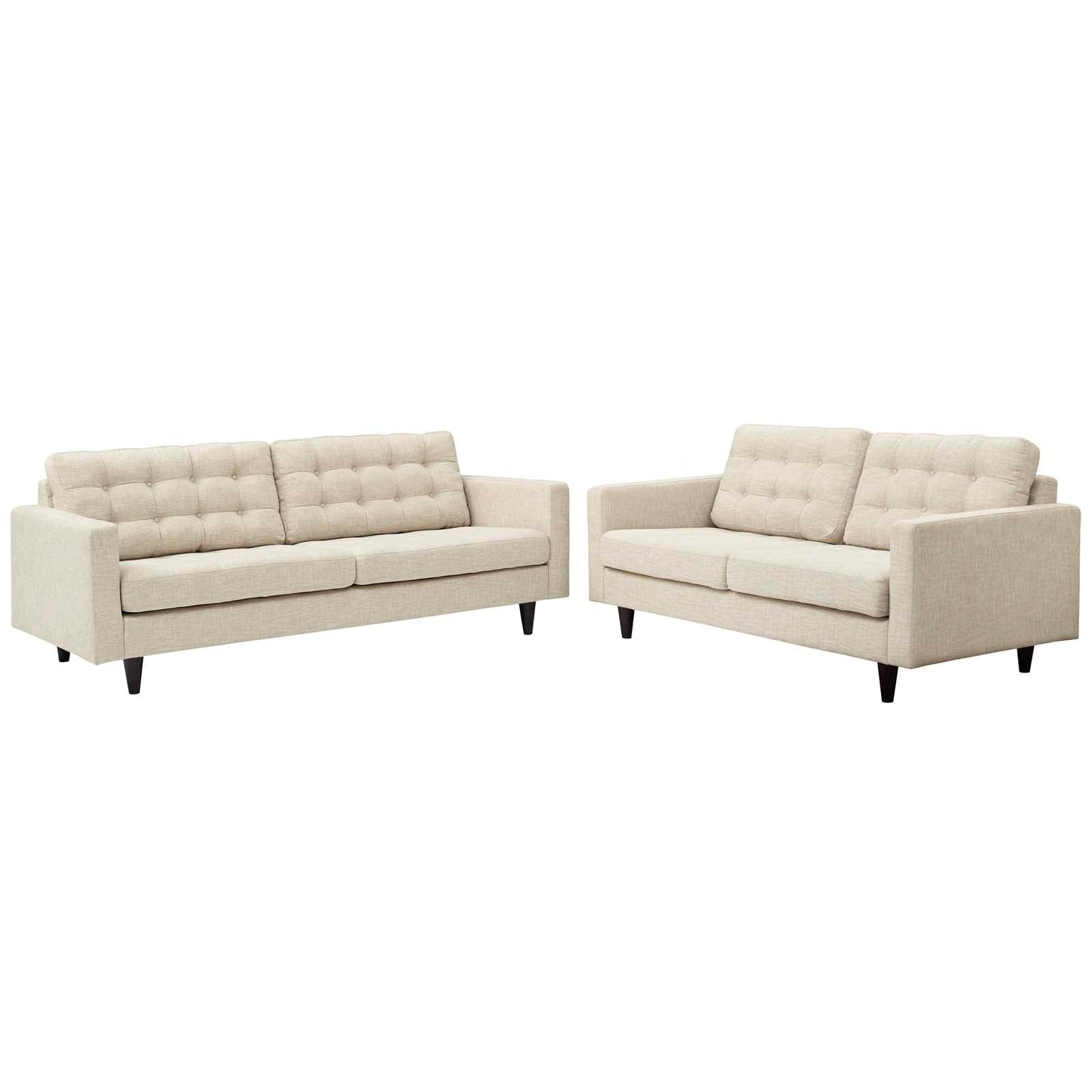 Modway Empress Sofa and Loveseat Set of 2 | Sofas | 