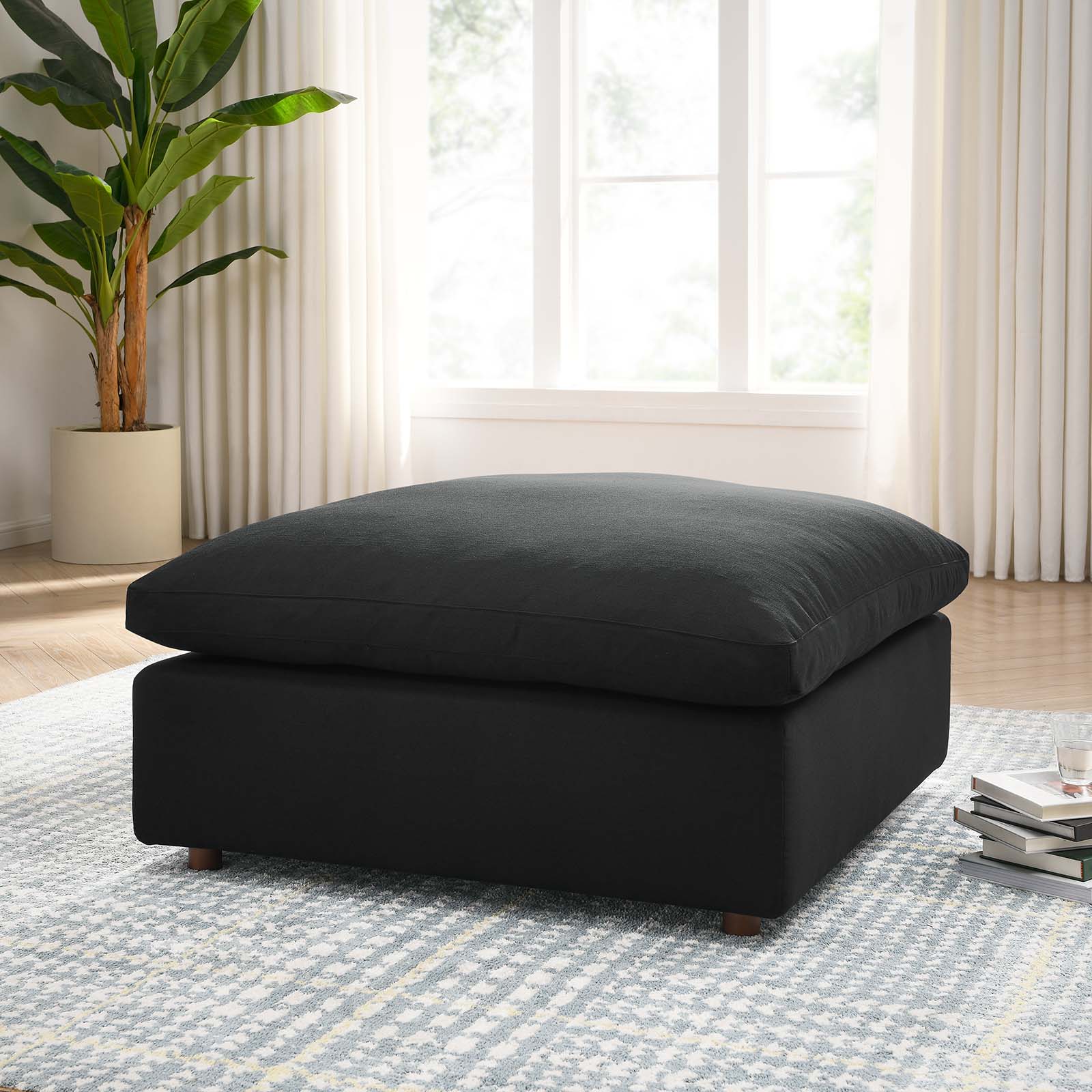 Modway Commix Down Filled Overstuffed Ottoman | Ottomans | 