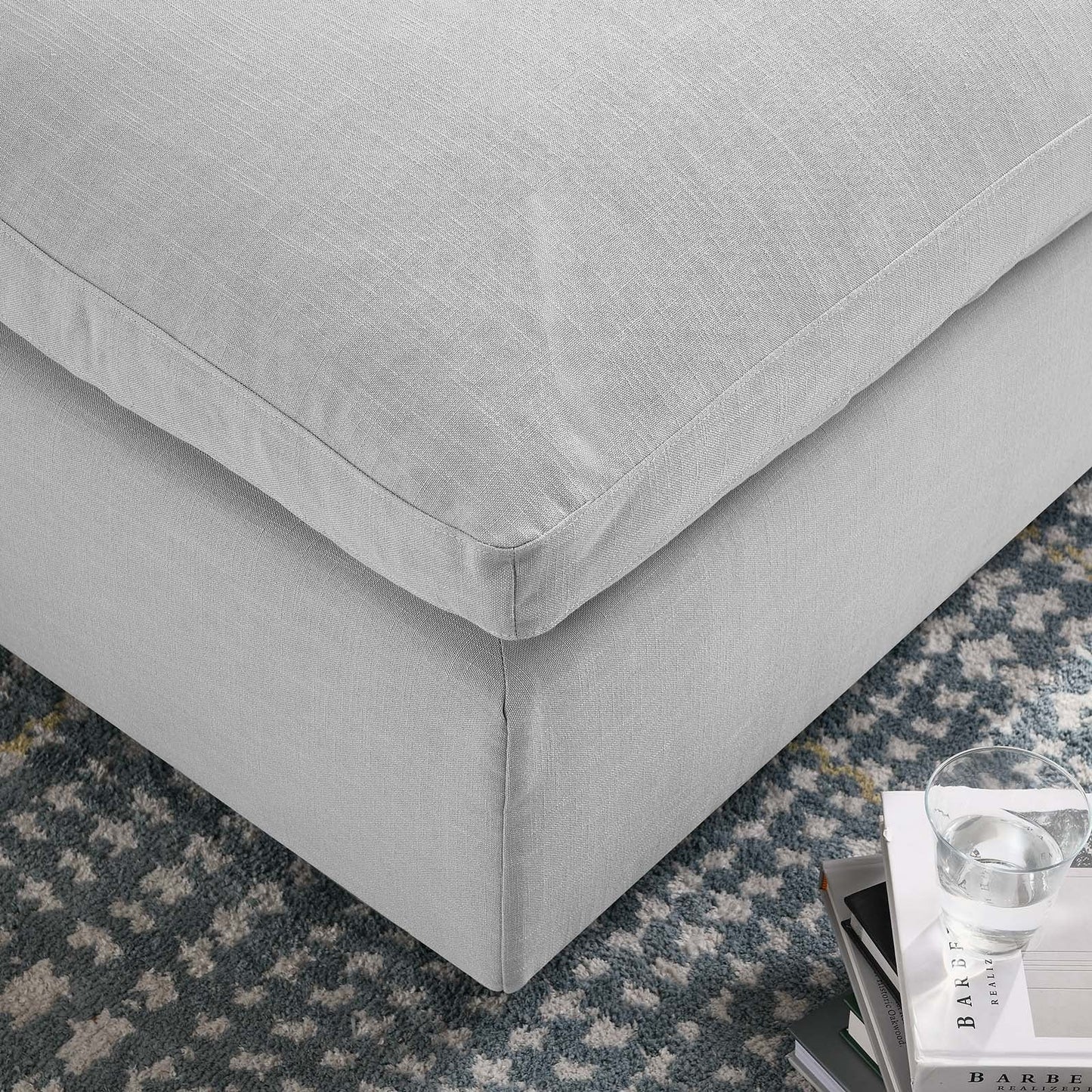 Modway Commix Down Filled Overstuffed Ottoman | Ottomans | 