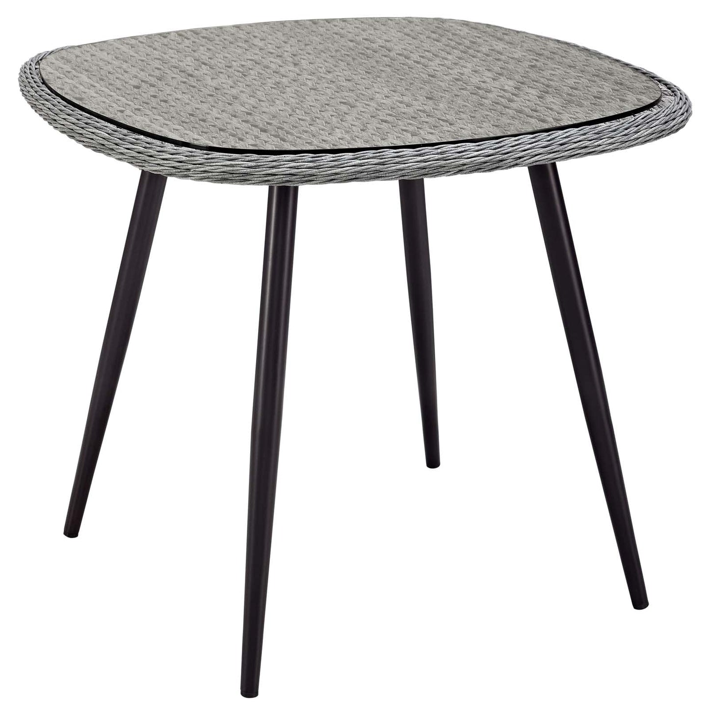Modway Endeavor 5 Piece Outdoor Patio Wicker Rattan Dining Set | Outdoor Dining Set | 