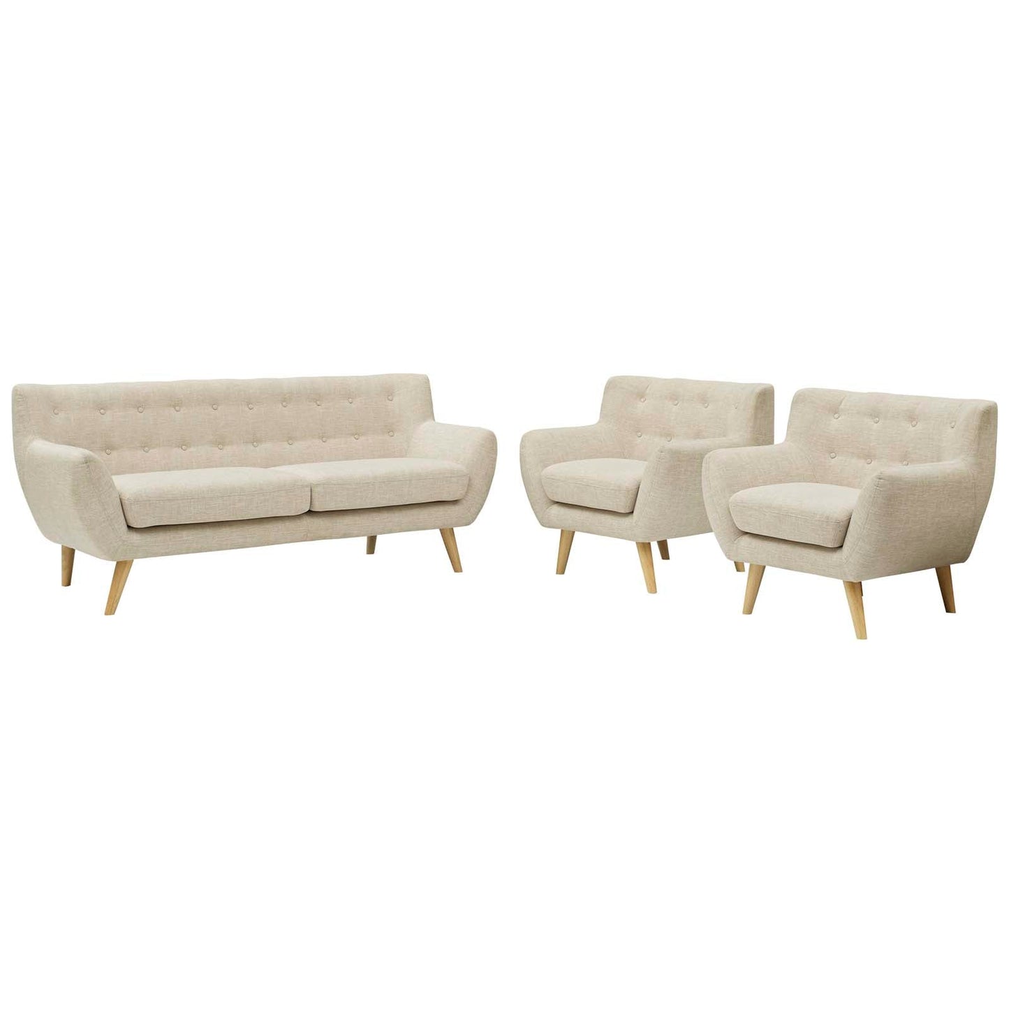 Modway Remark 3 Piece Living Room Set | Sofas | Modishstore-8