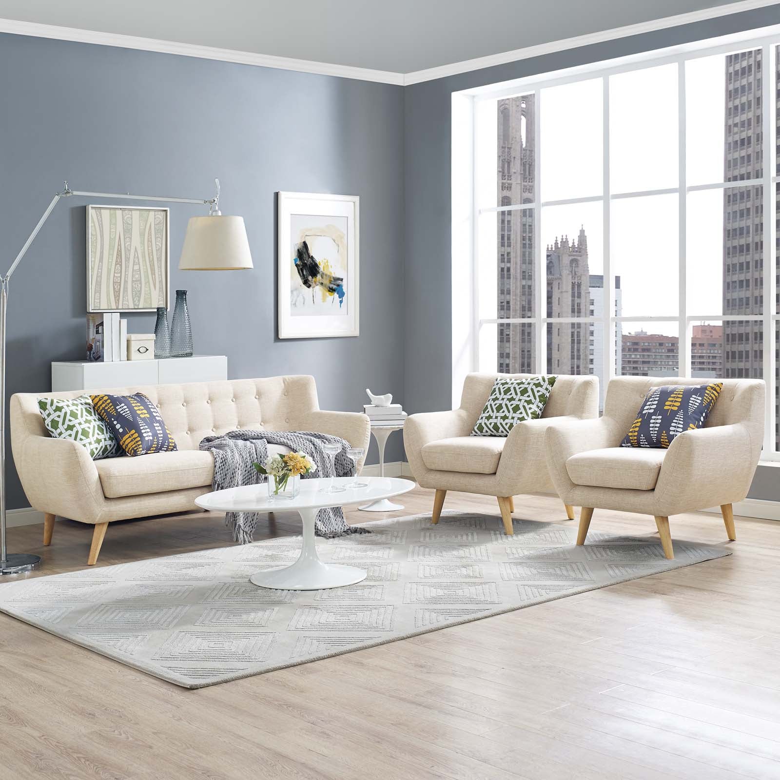 Modway Remark 3 Piece Living Room Set | Sofas | Modishstore-7
