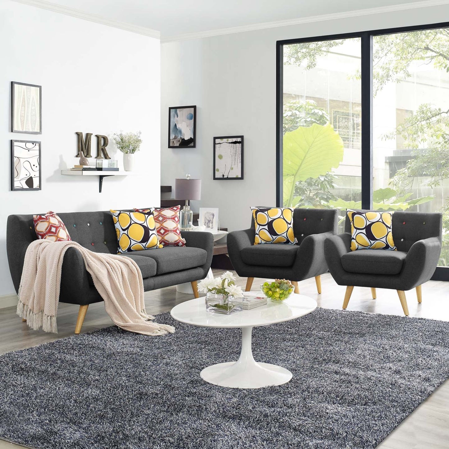 Modway Remark 3 Piece Living Room Set | Sofas | Modishstore-40
