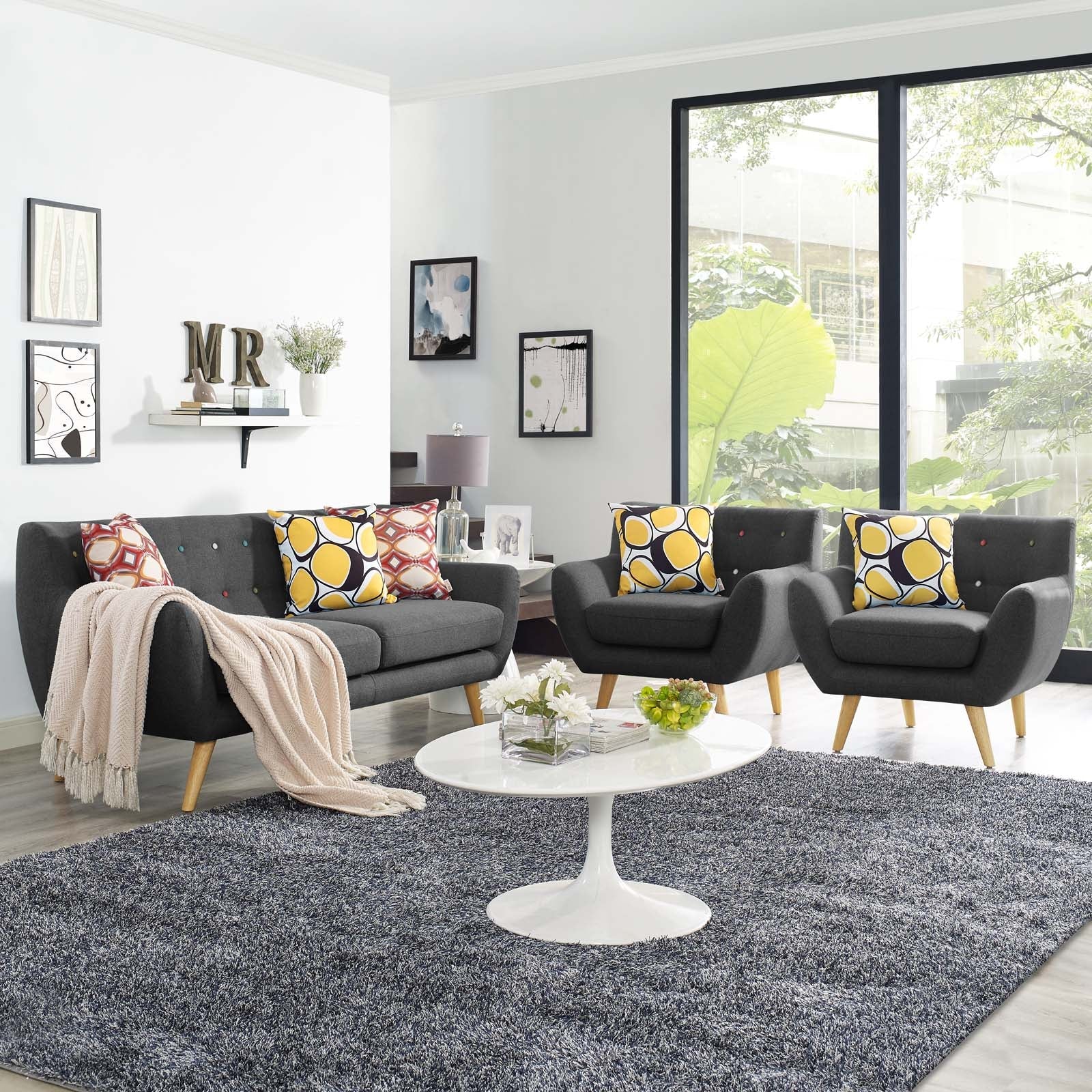 Modway Remark 3 Piece Living Room Set | Sofas | Modishstore-40