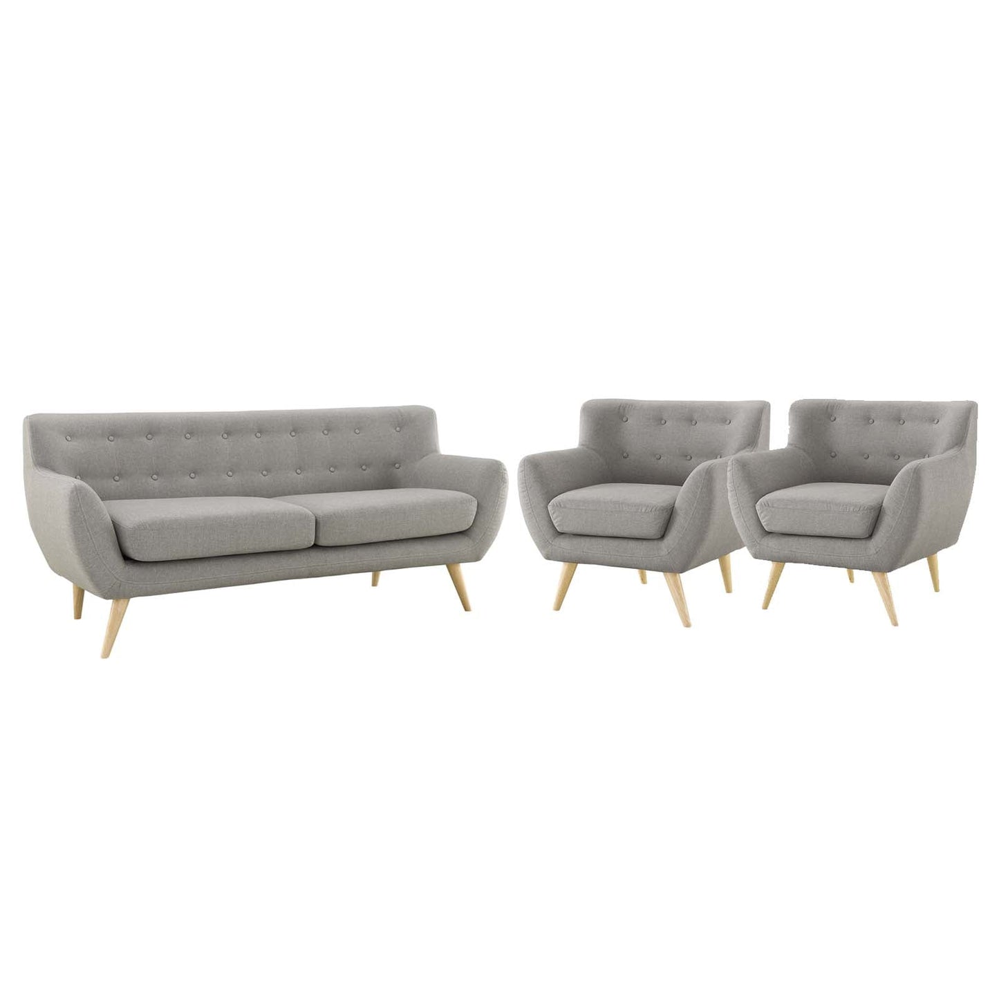 Modway Remark 3 Piece Living Room Set | Sofas | Modishstore-37