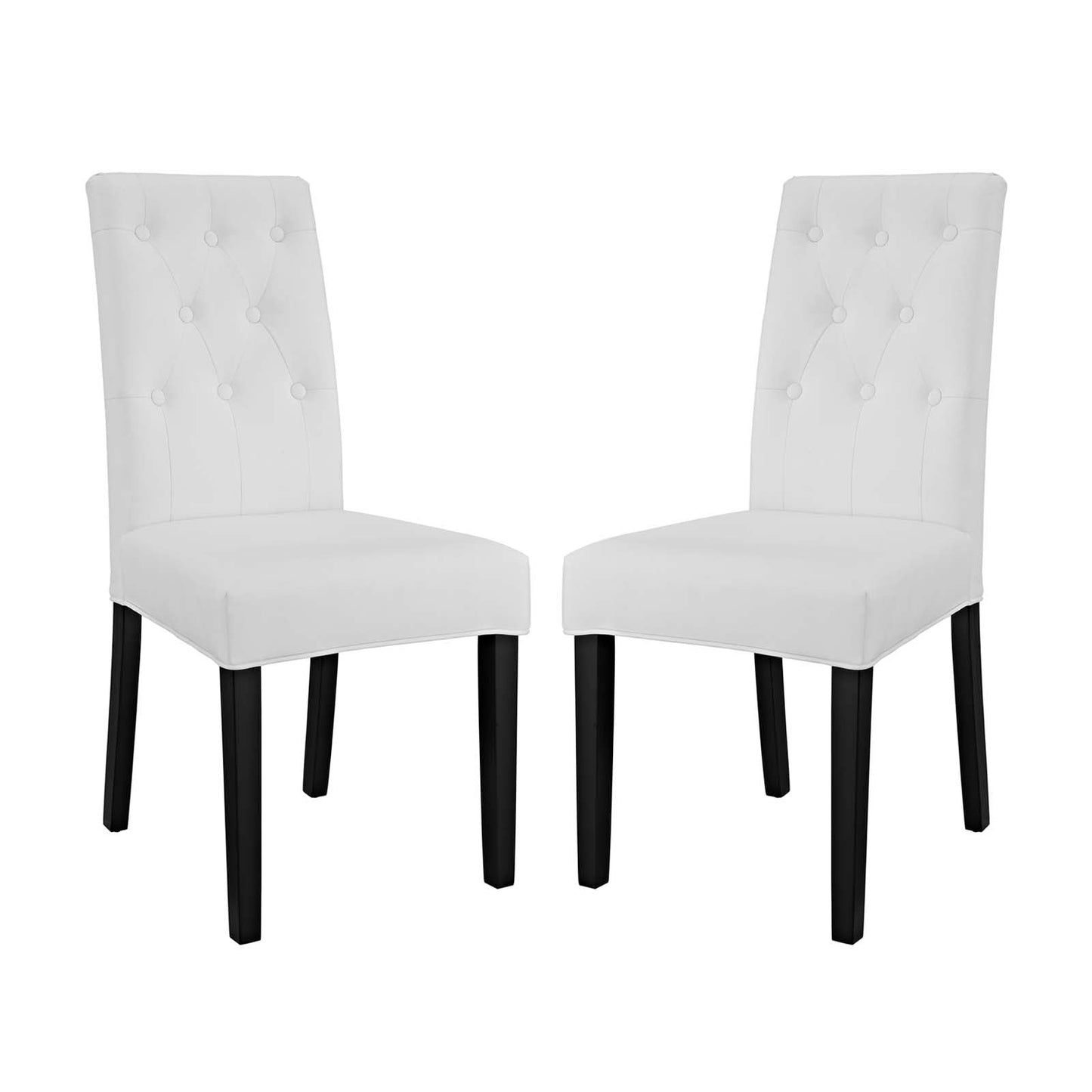 Modway Confer Dining Side Chair Vinyl Set of 2 | Dining Chairs | 