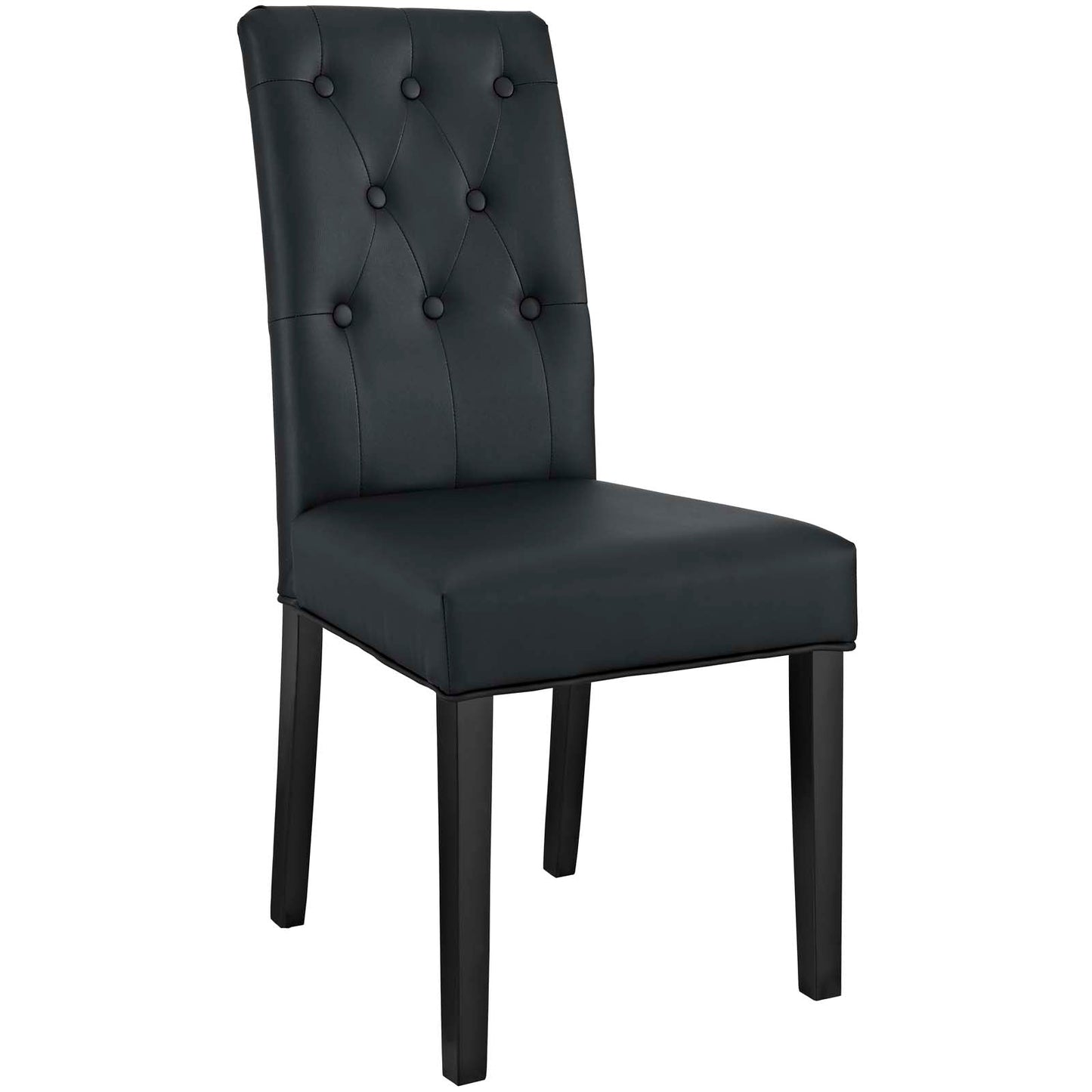 Modway Confer Dining Side Chair Vinyl Set of 4 | Dining Chairs | 