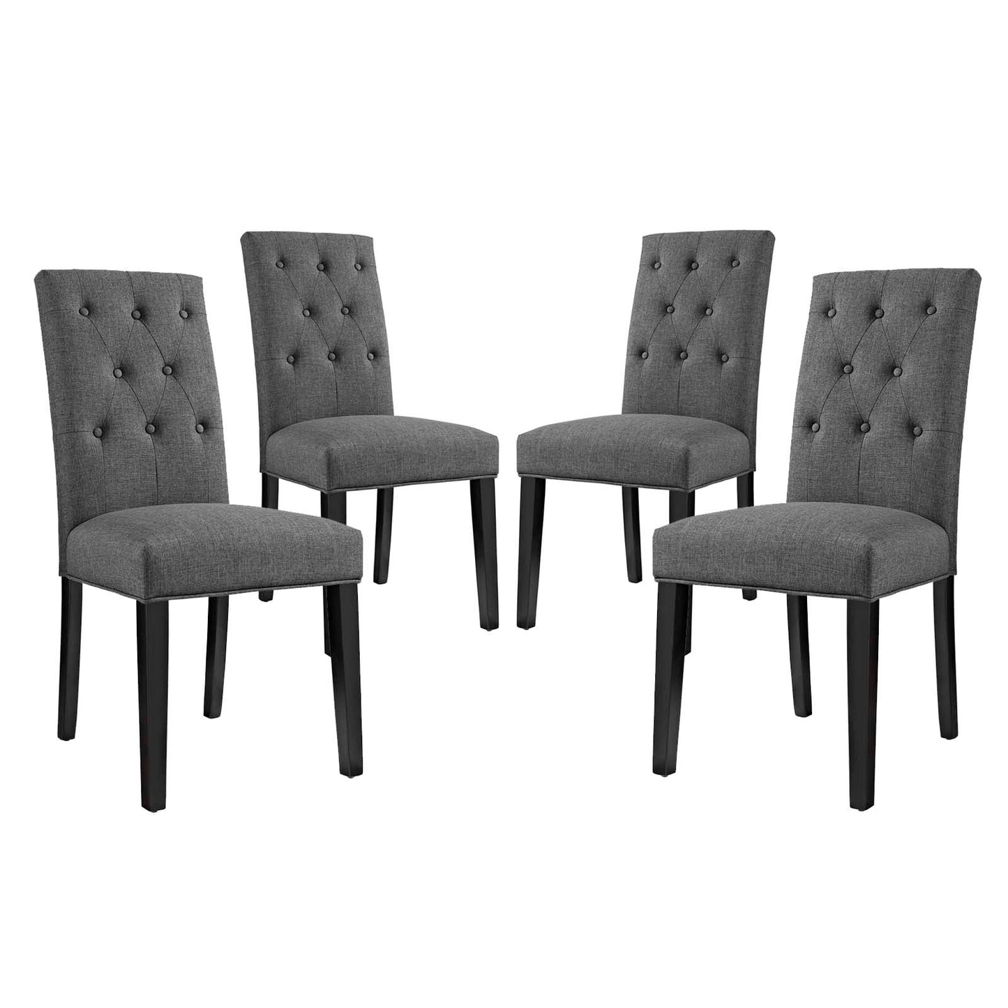 Modway Confer Dining Side Chair Fabric Set of 4 | Dining Chairs | 