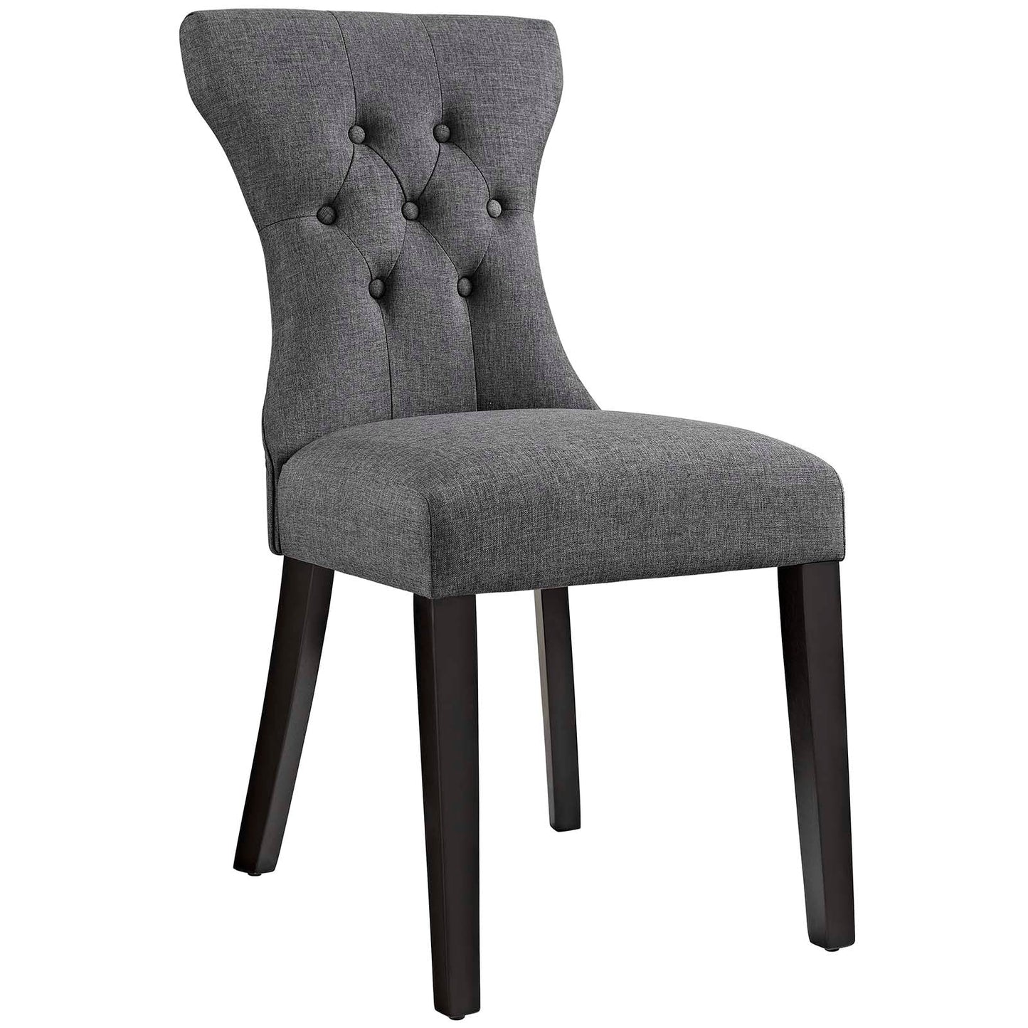 Modway Silhouette Dining Side Chairs Upholstered Fabric Set of 2 | Dining Chairs | Modishstore-5