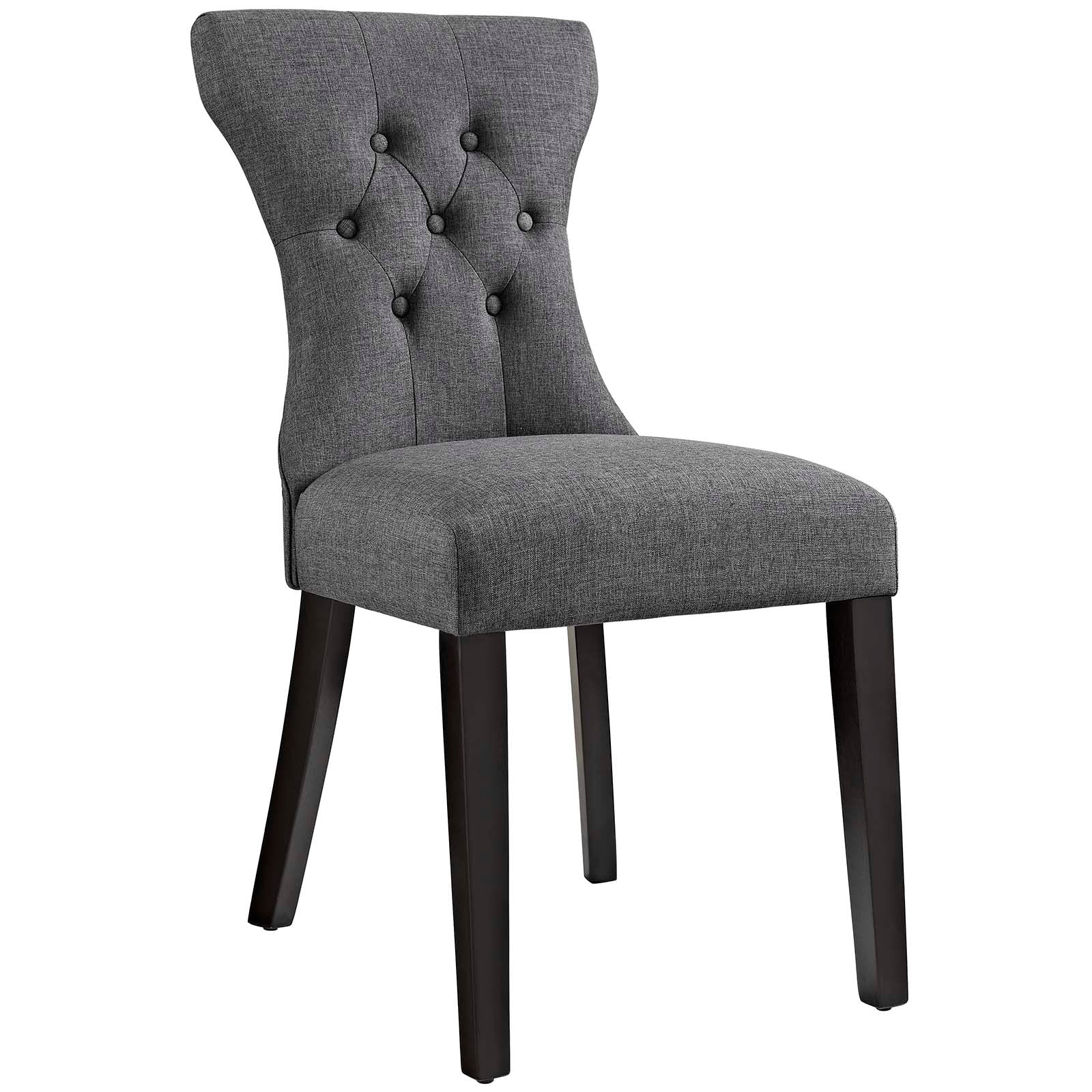 Modway Silhouette Dining Side Chairs Upholstered Fabric Set of 2 | Dining Chairs | Modishstore-5