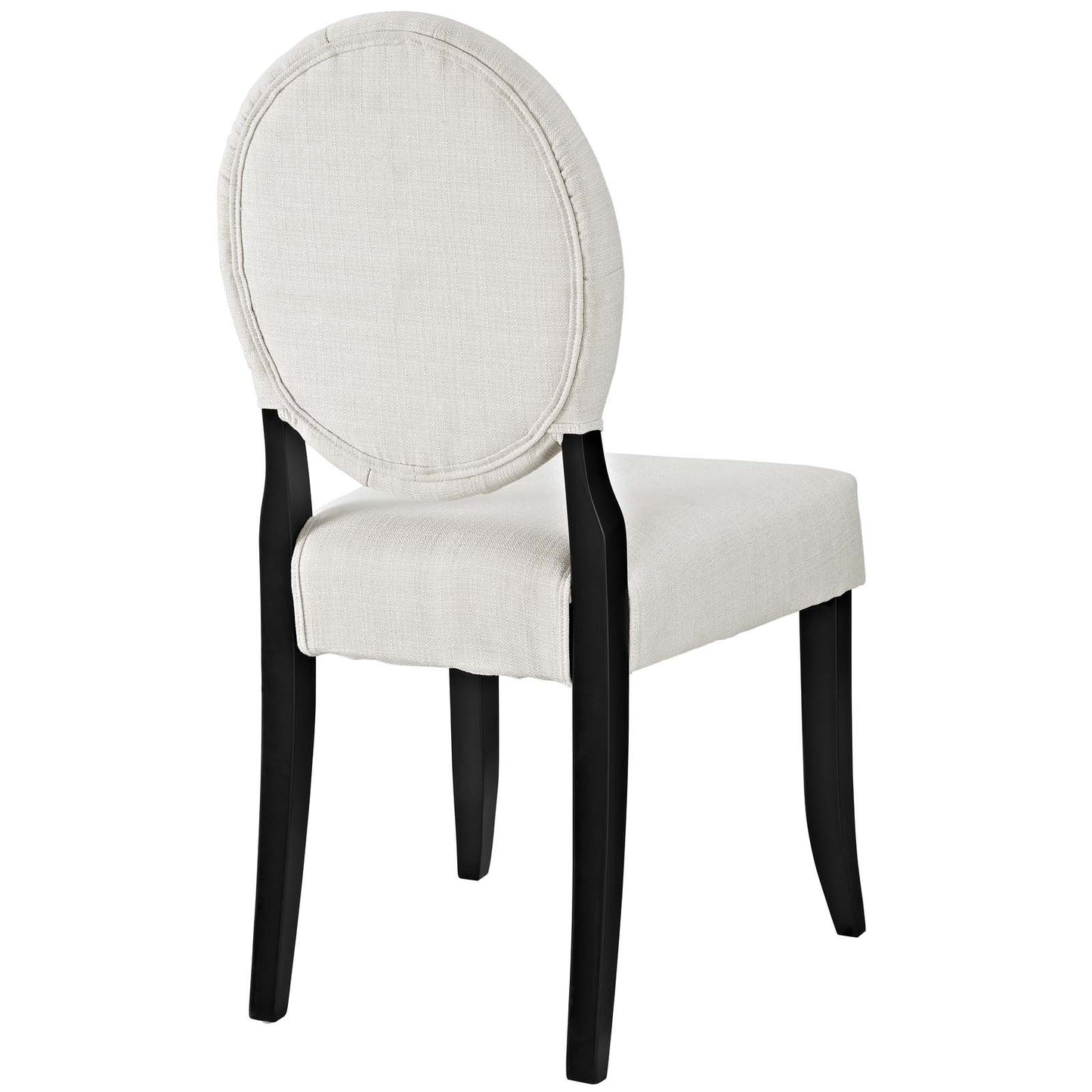 Modway Button Dining Side Chair Upholstered Fabric Set of 2