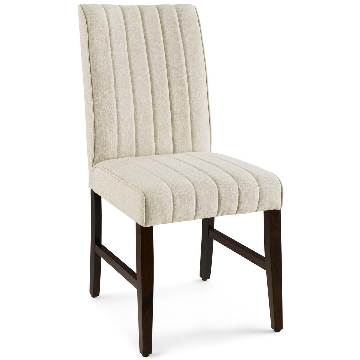 Modway Motivate Channel Tufted Upholstered Fabric Dining Chair Set of 2 | Dining Chairs | Modishstore-4