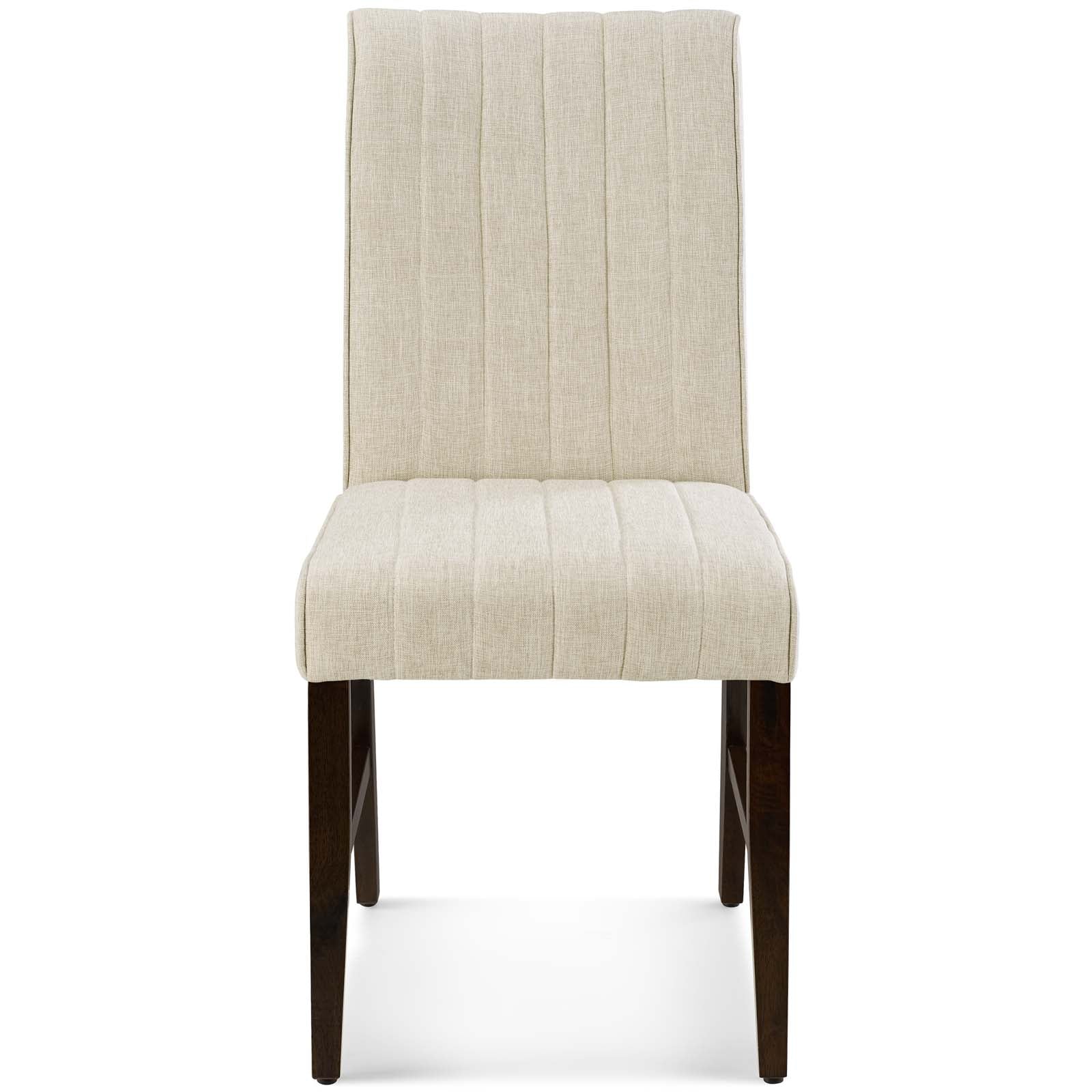 Modway Motivate Channel Tufted Upholstered Fabric Dining Chair Set of 2 | Dining Chairs | Modishstore-5