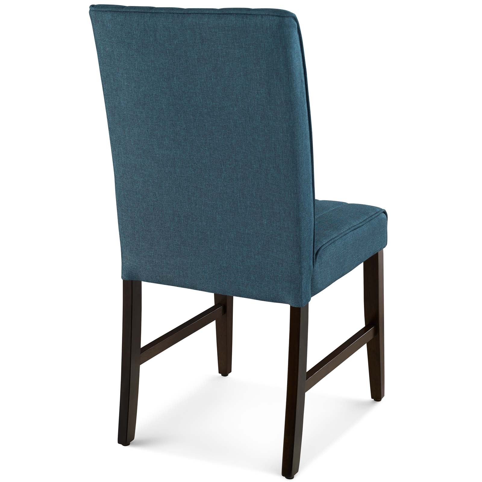 Modway Motivate Channel Tufted Upholstered Fabric Dining Chair Set of 2 | Dining Chairs | Modishstore-13