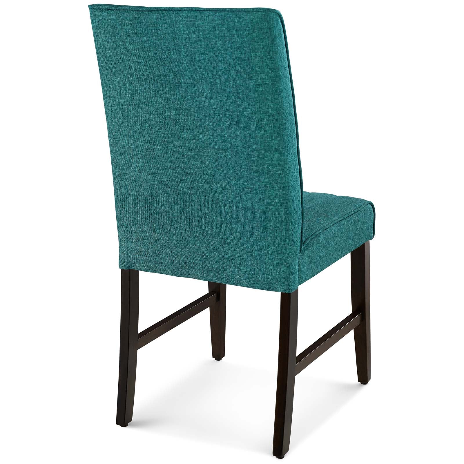 Modway Motivate Channel Tufted Upholstered Fabric Dining Chair Set of 2 | Dining Chairs | Modishstore-25