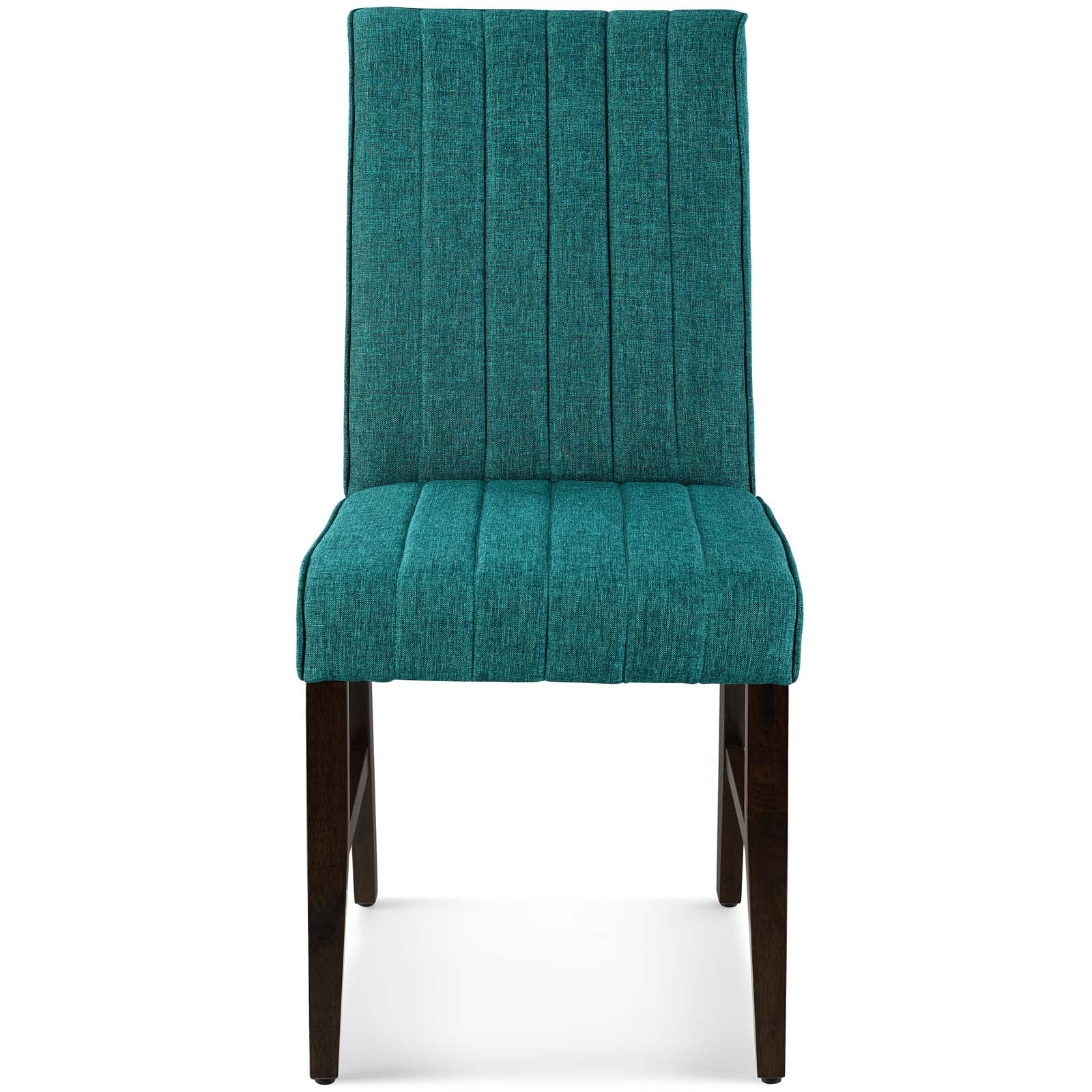 Modway Motivate Channel Tufted Upholstered Fabric Dining Chair Set of 2 | Dining Chairs | Modishstore-27
