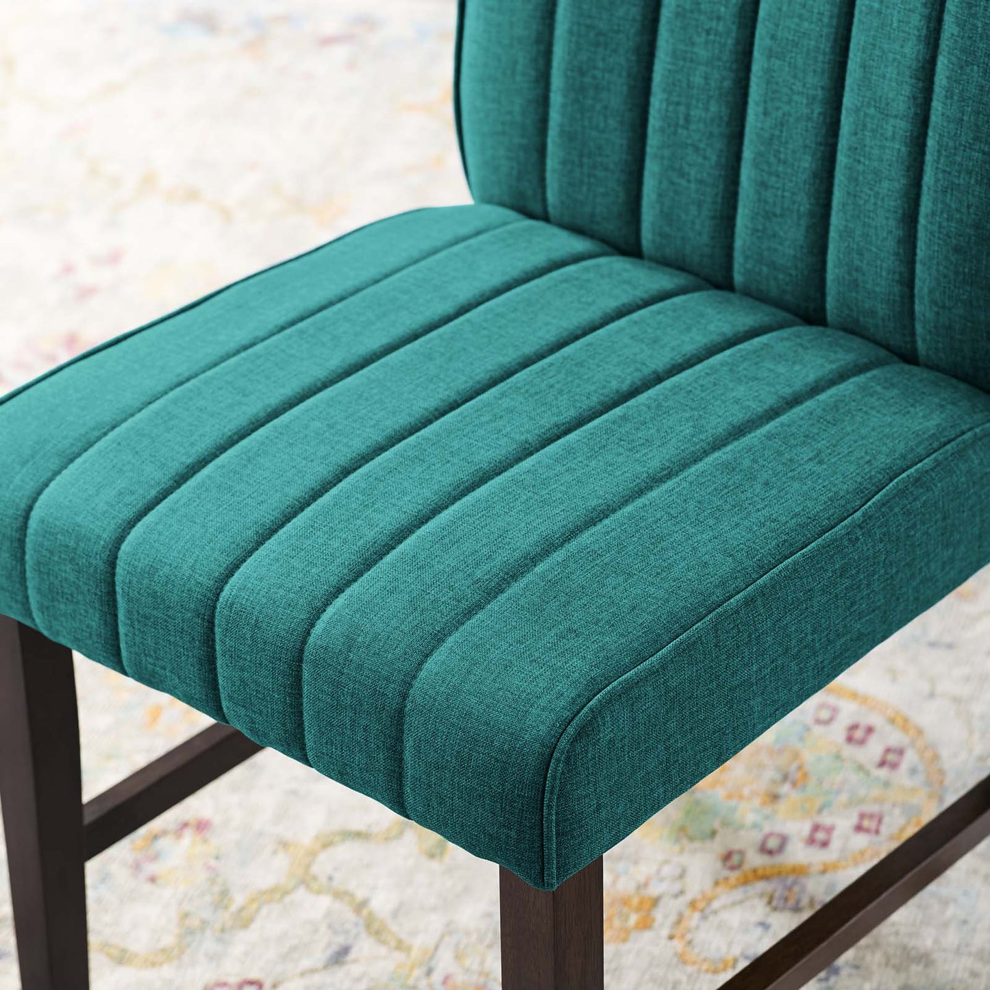 Modway Motivate Channel Tufted Upholstered Fabric Dining Chair Set of 2 | Dining Chairs | Modishstore-23