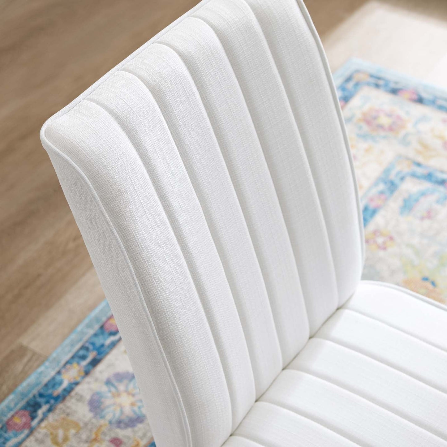 Modway Motivate Channel Tufted Upholstered Fabric Dining Chair Set of 2 | Dining Chairs | Modishstore-31
