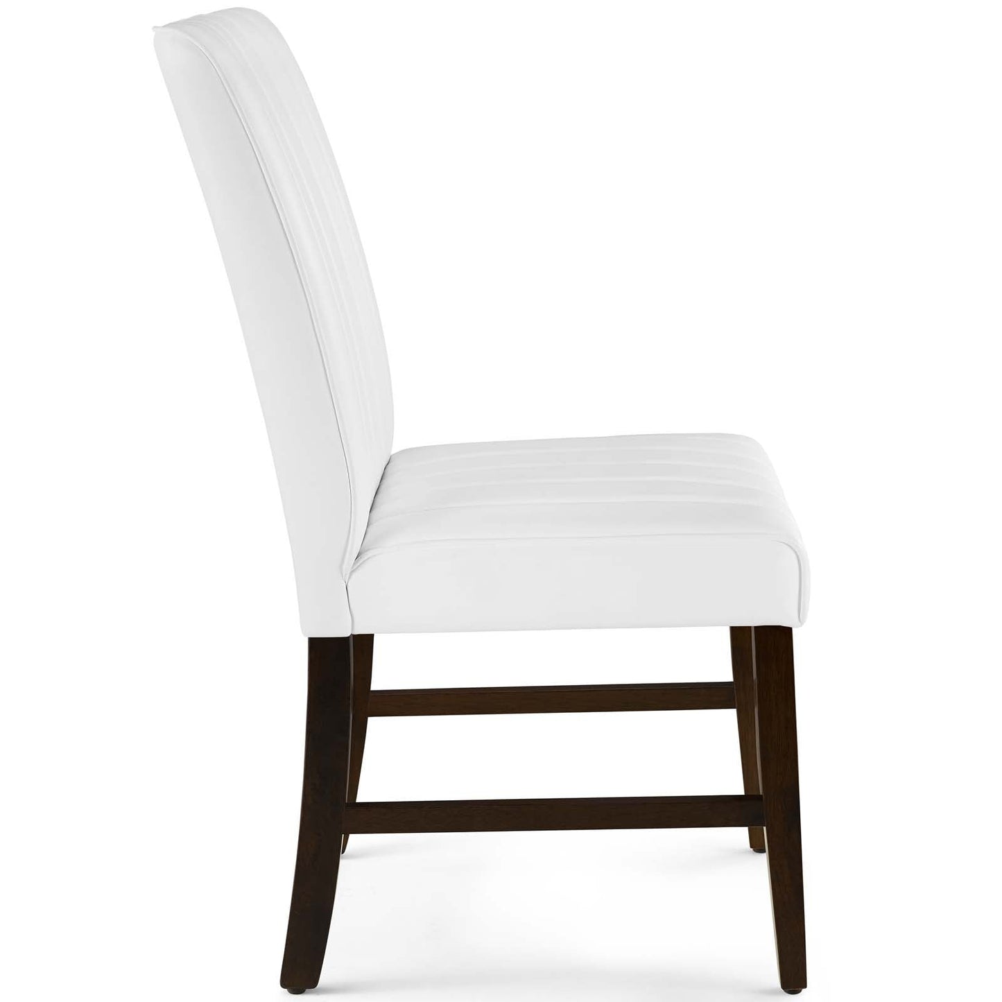 Modway Motivate Channel Tufted Upholstered Faux Leather Dining Chair Set of 2 | Dining Chairs | Modishstore-6