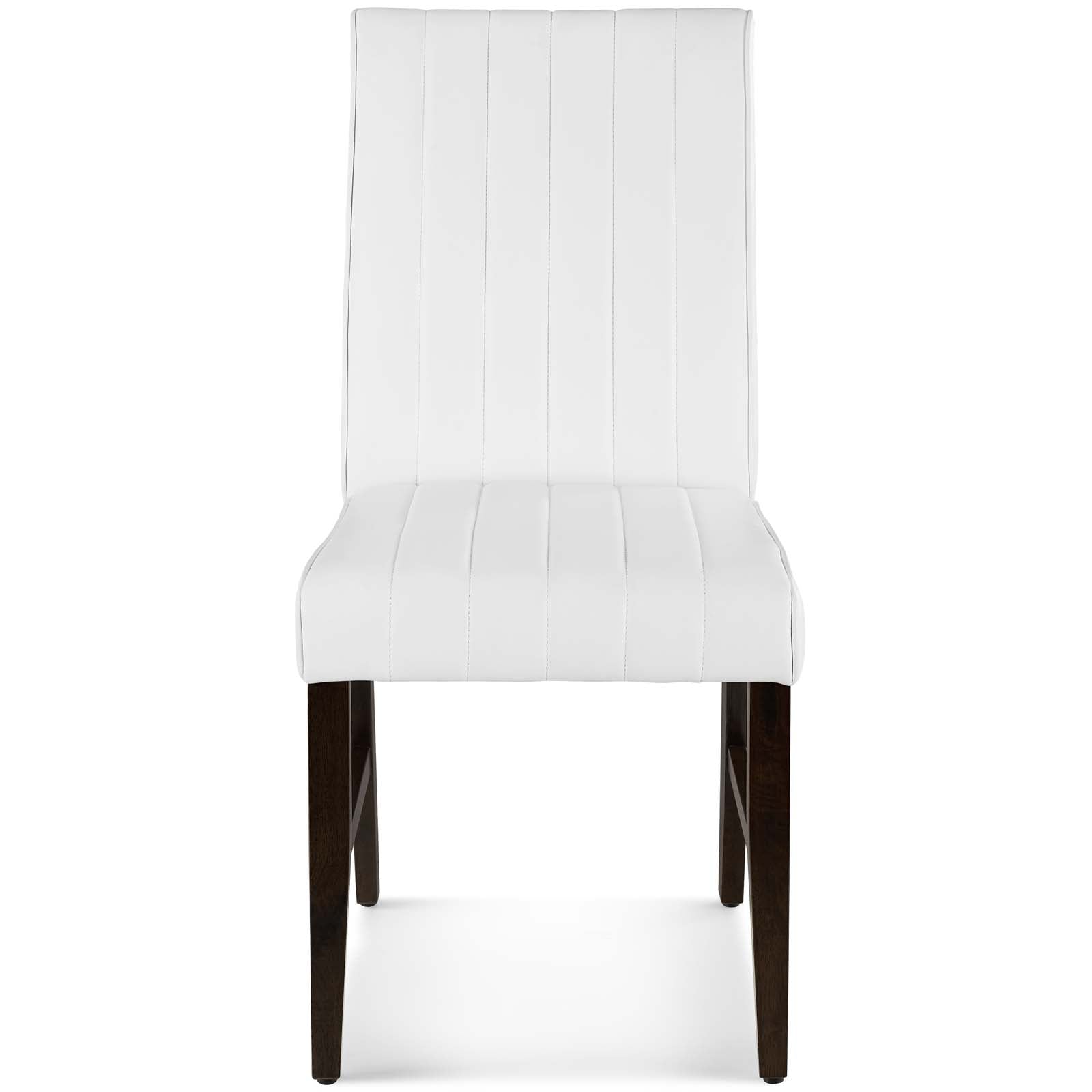 Modway Motivate Channel Tufted Upholstered Faux Leather Dining Chair Set of 2 | Dining Chairs | Modishstore-5