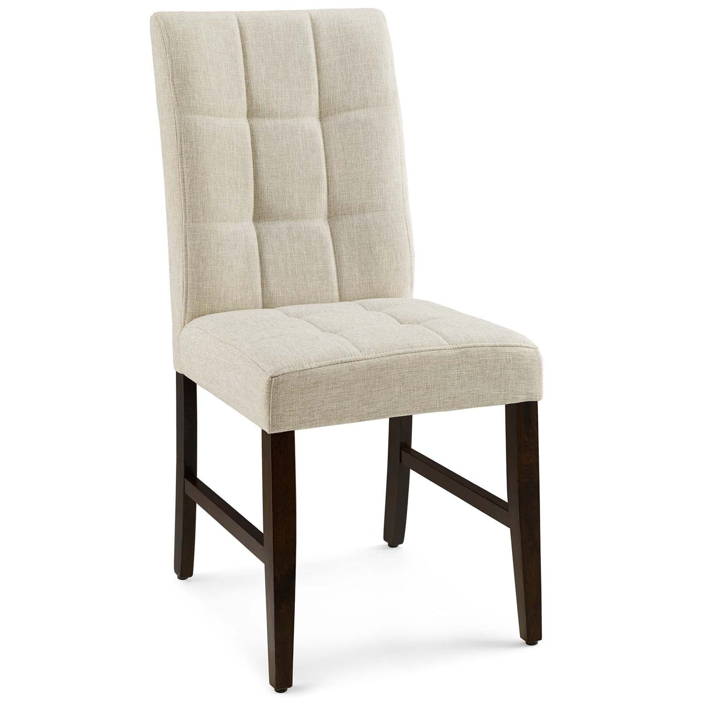 Modway Promulgate Biscuit Tufted Upholstered Fabric Dining Chair Set of 2 | Dining Chairs | Modishstore-4