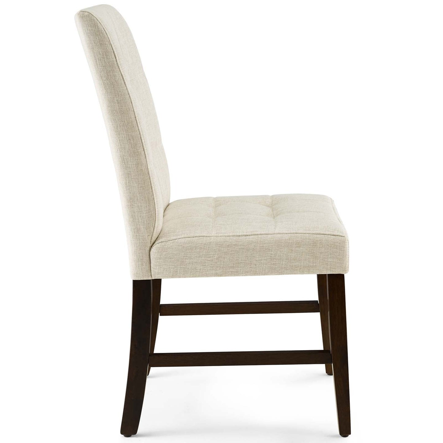 Modway Promulgate Biscuit Tufted Upholstered Fabric Dining Chair Set of 2 | Dining Chairs | Modishstore-5