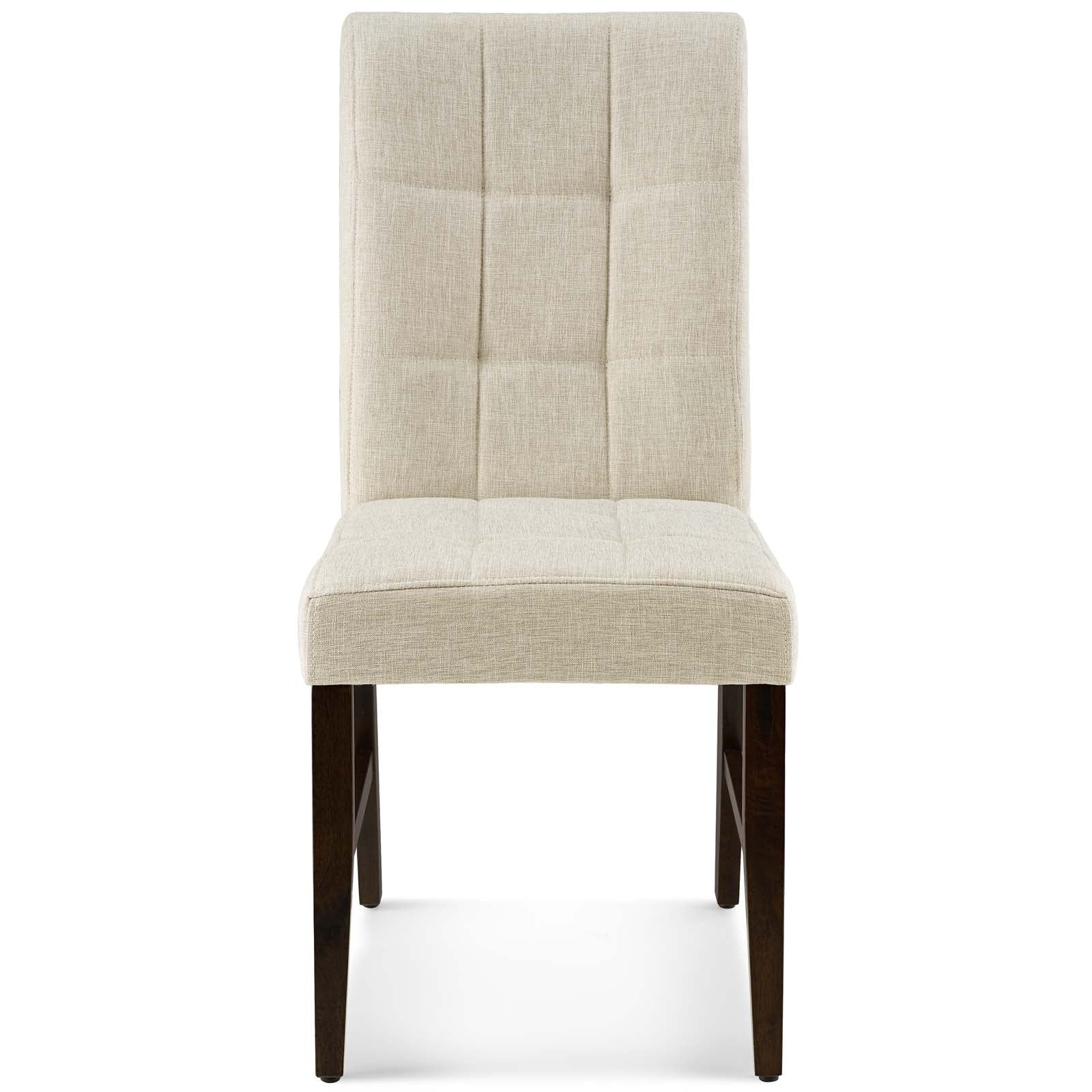 Modway Promulgate Biscuit Tufted Upholstered Fabric Dining Chair Set of 2 | Dining Chairs | Modishstore-6