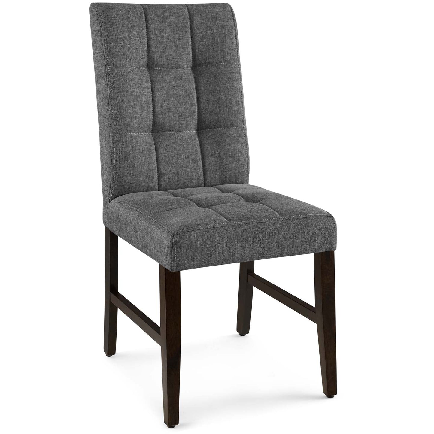 Modway Promulgate Biscuit Tufted Upholstered Fabric Dining Chair Set of 2 | Dining Chairs | Modishstore-18