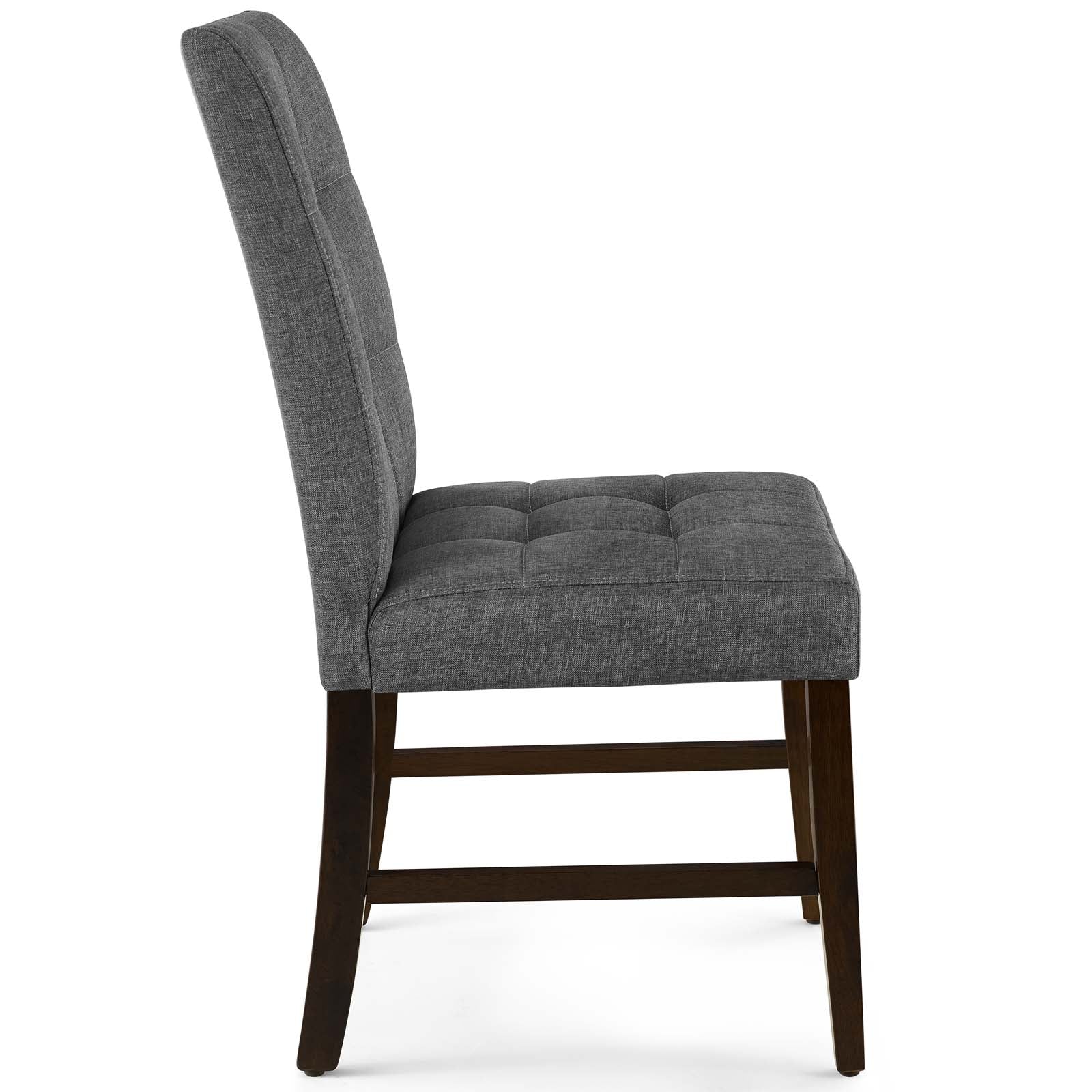 Modway Promulgate Biscuit Tufted Upholstered Fabric Dining Chair Set of 2 | Dining Chairs | Modishstore-20