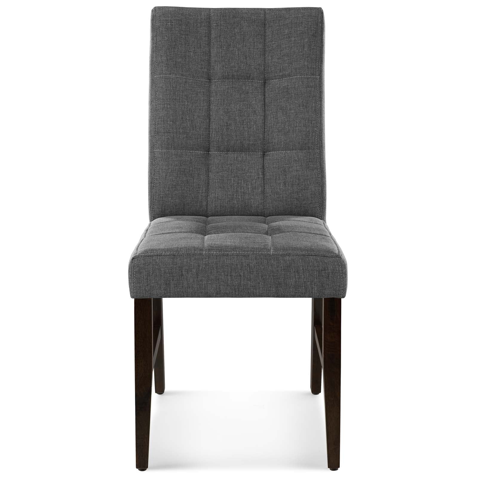 Modway Promulgate Biscuit Tufted Upholstered Fabric Dining Chair Set of 2 | Dining Chairs | Modishstore-19