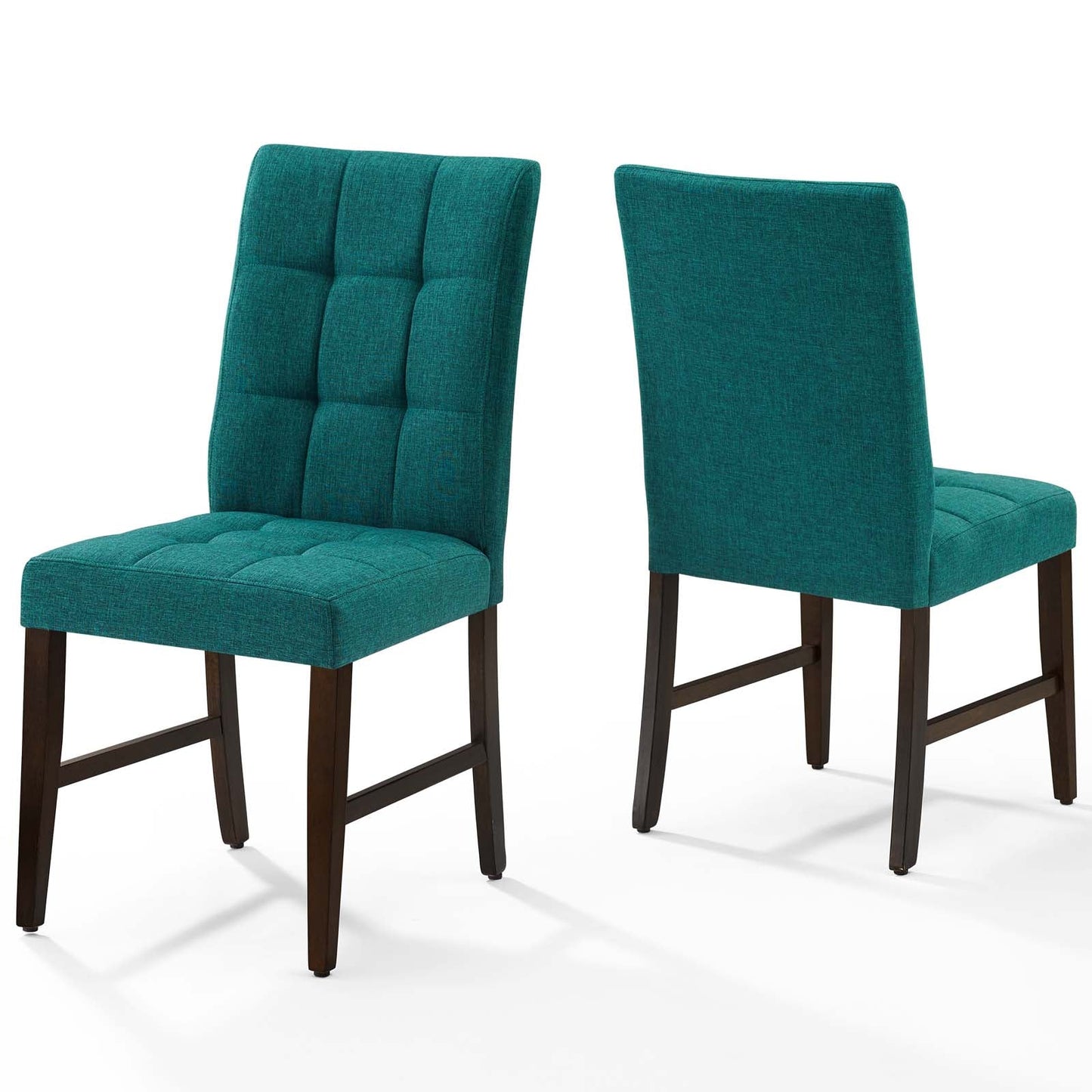 Modway Promulgate Biscuit Tufted Upholstered Fabric Dining Chair Set of 2 | Dining Chairs | Modishstore-28