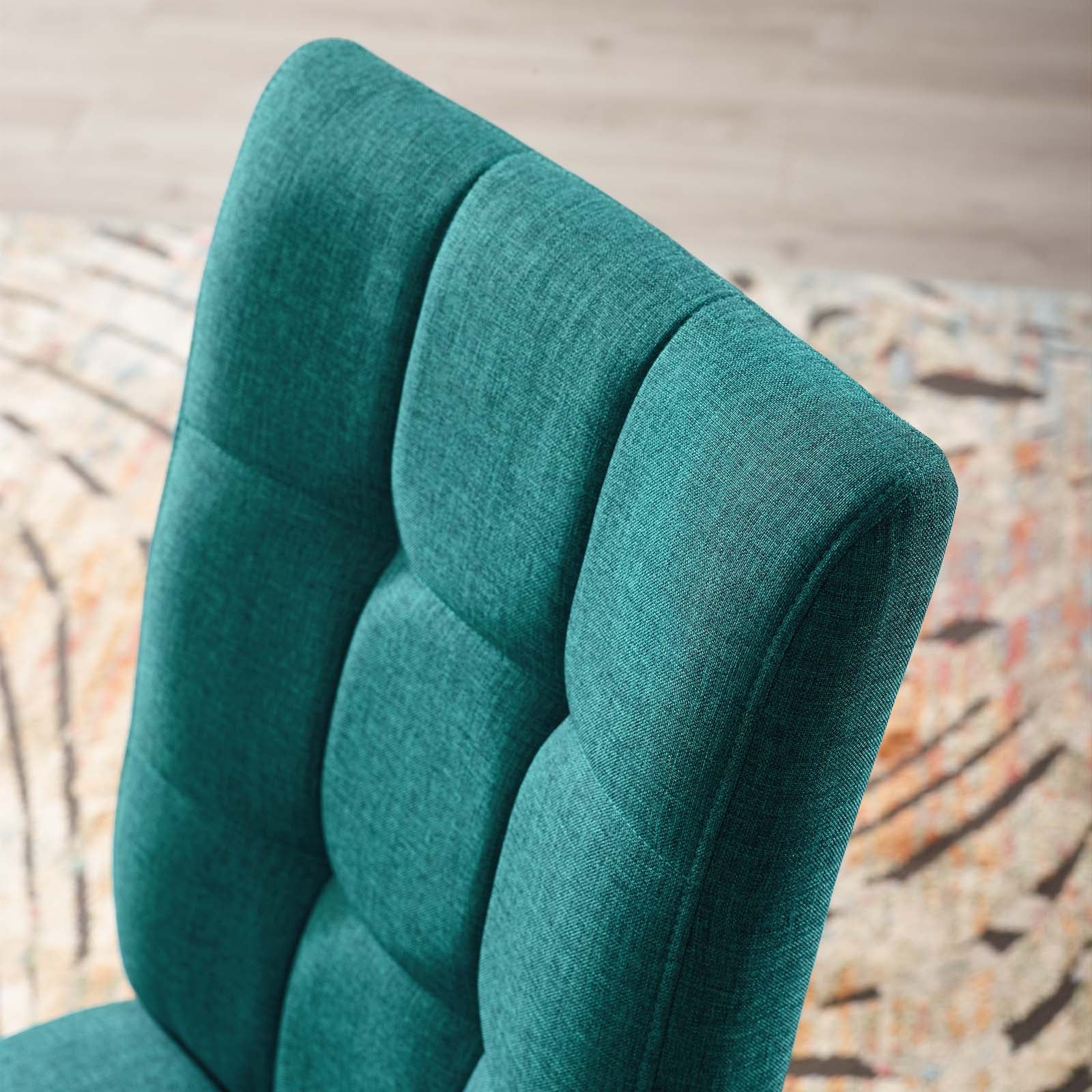 Modway Promulgate Biscuit Tufted Upholstered Fabric Dining Chair Set of 2 | Dining Chairs | Modishstore-26