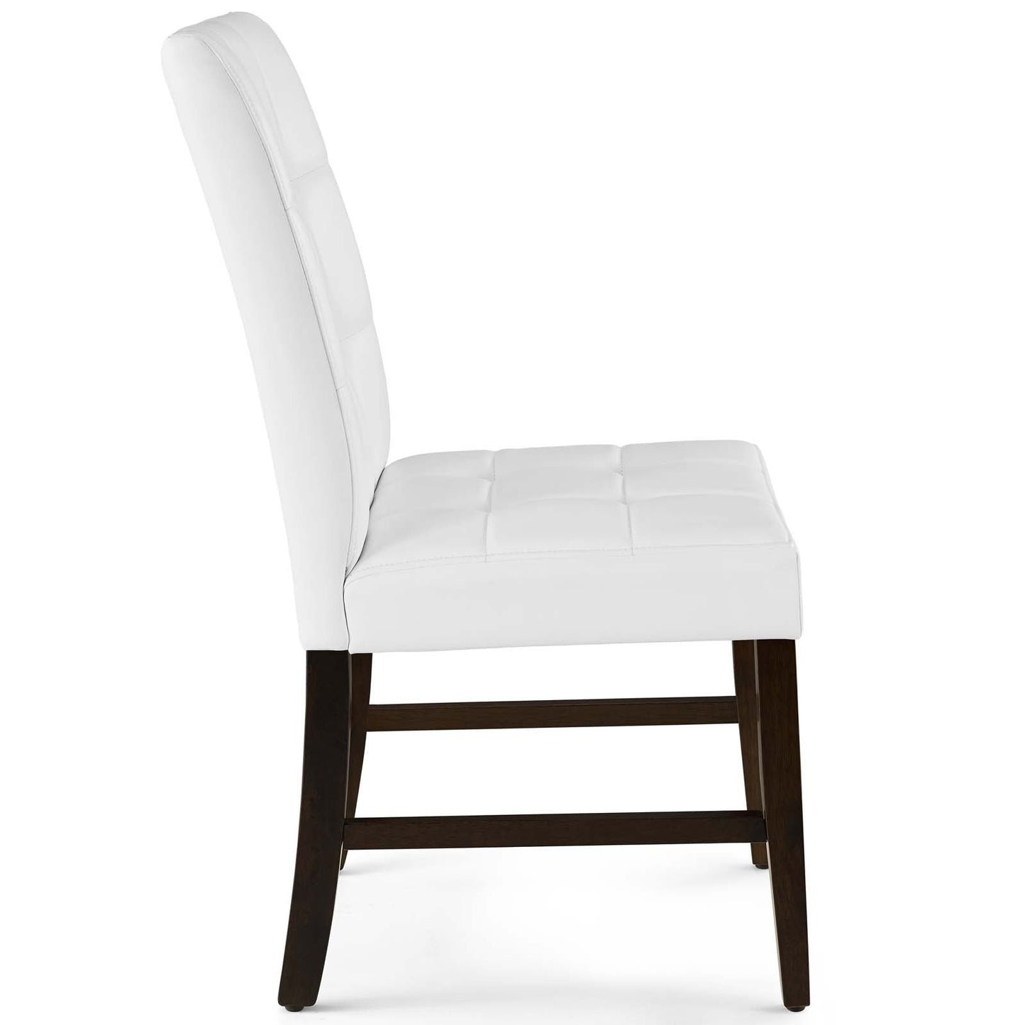 Modway Promulgate Biscuit Tufted Upholstered Faux Leather Dining Side Chair Set of 2 | Dining Chairs | Modishstore-6