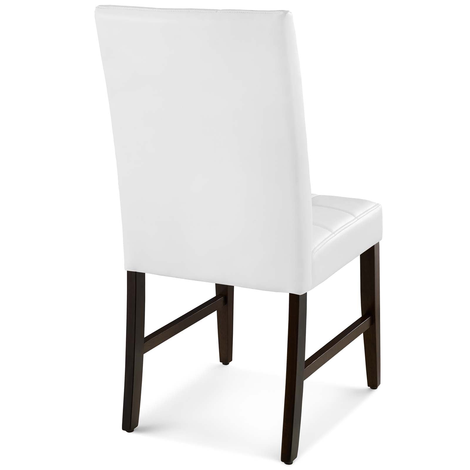 Modway Promulgate Biscuit Tufted Upholstered Faux Leather Dining Side Chair Set of 2 | Dining Chairs | Modishstore-3