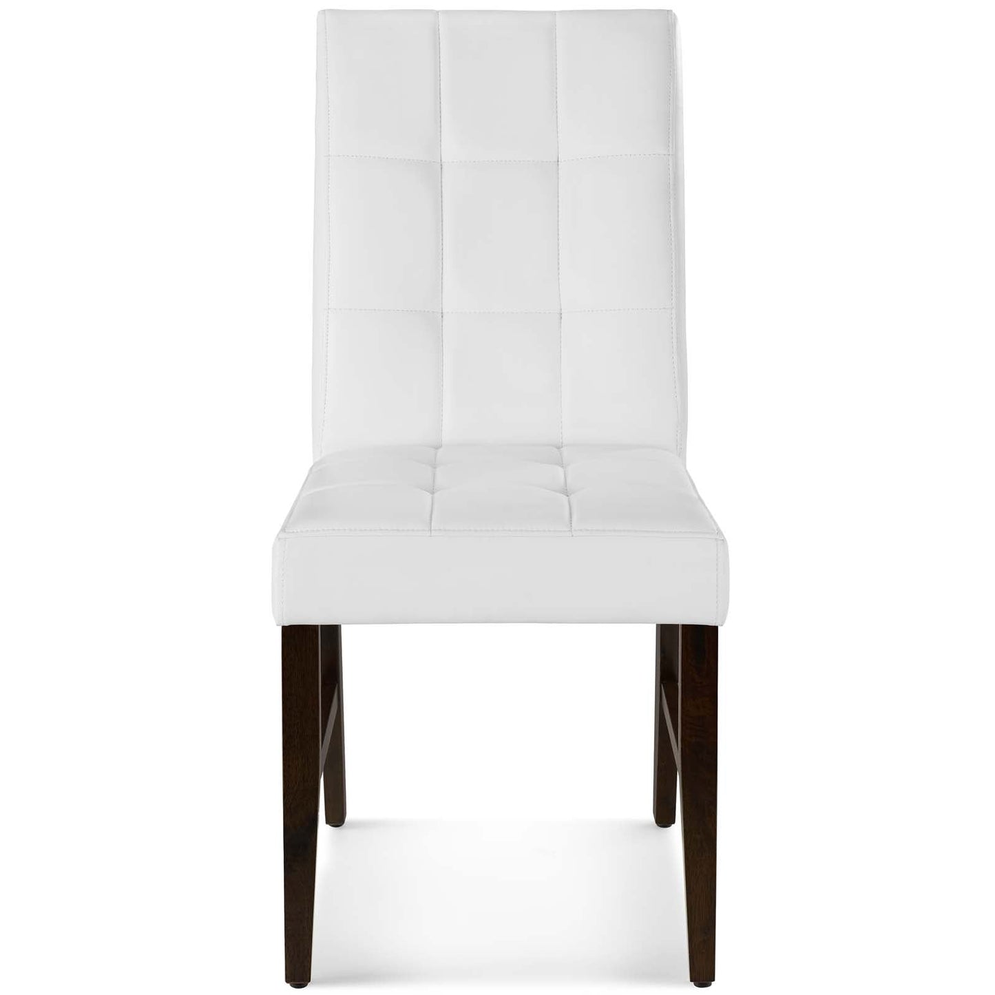 Modway Promulgate Biscuit Tufted Upholstered Faux Leather Dining Side Chair Set of 2 | Dining Chairs | Modishstore-5