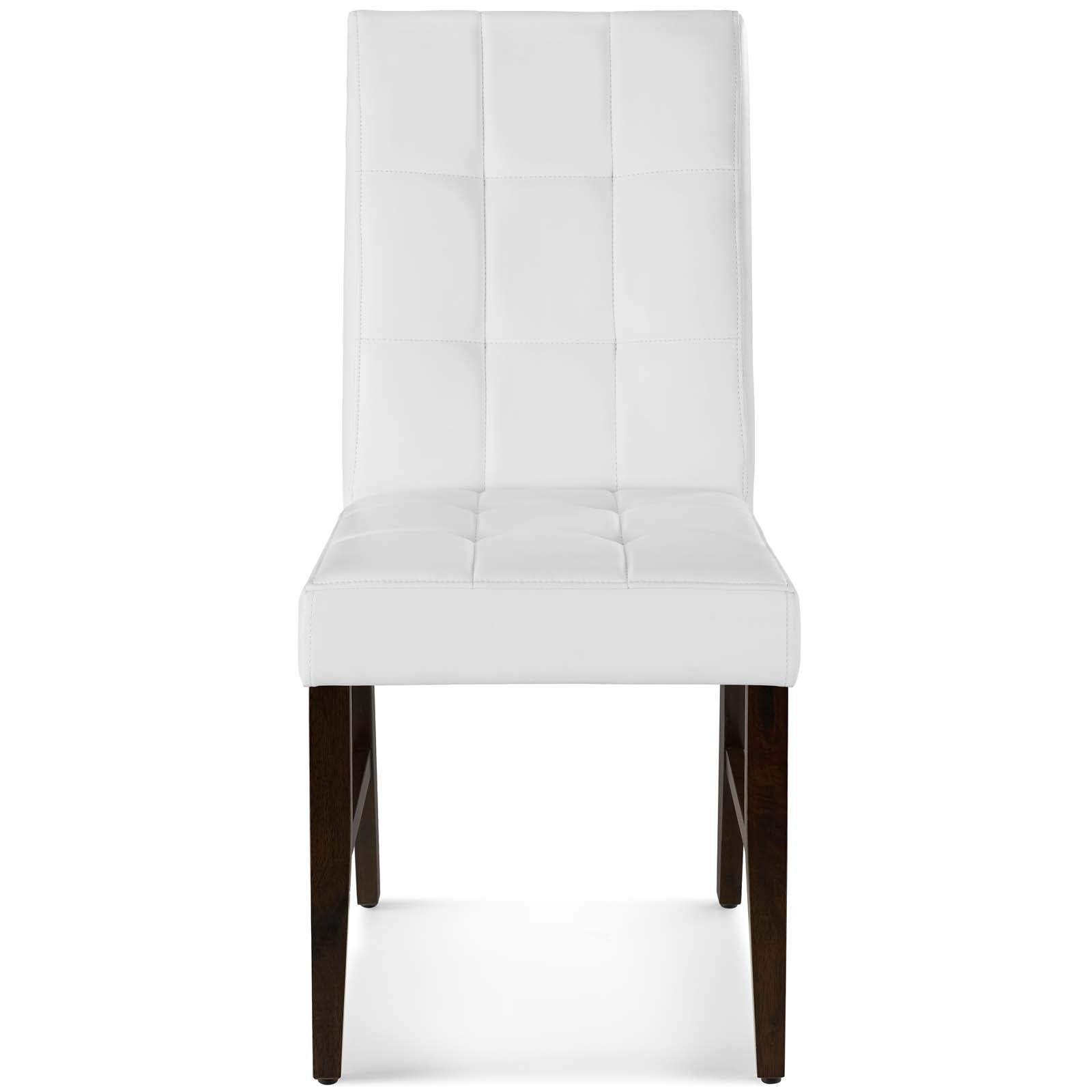 Modway Promulgate Biscuit Tufted Upholstered Faux Leather Dining Side Chair Set of 2 | Dining Chairs | Modishstore-5