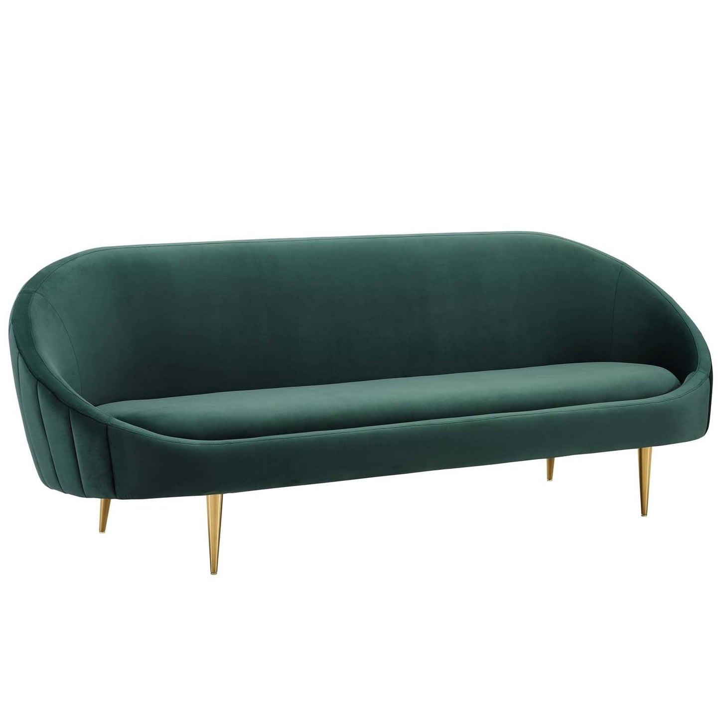 Modway Sublime Vertical Curve Back Performance Velvet Sofa | Sofas | Modishstore-8