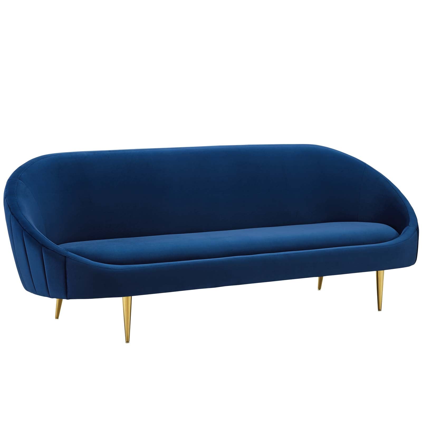 Modway Sublime Vertical Curve Back Performance Velvet Sofa | Sofas | Modishstore-17