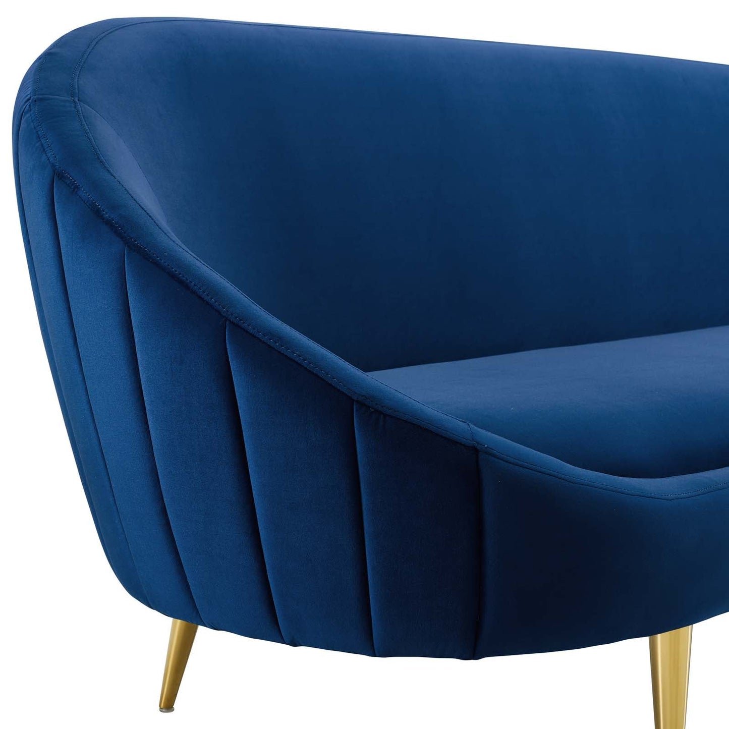 Modway Sublime Vertical Curve Back Performance Velvet Sofa | Sofas | Modishstore-16