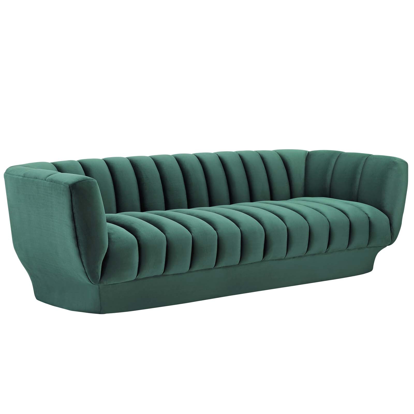 Modway Entertain Vertical Channel Tufted Performance Velvet Sofa | Sofas | 
