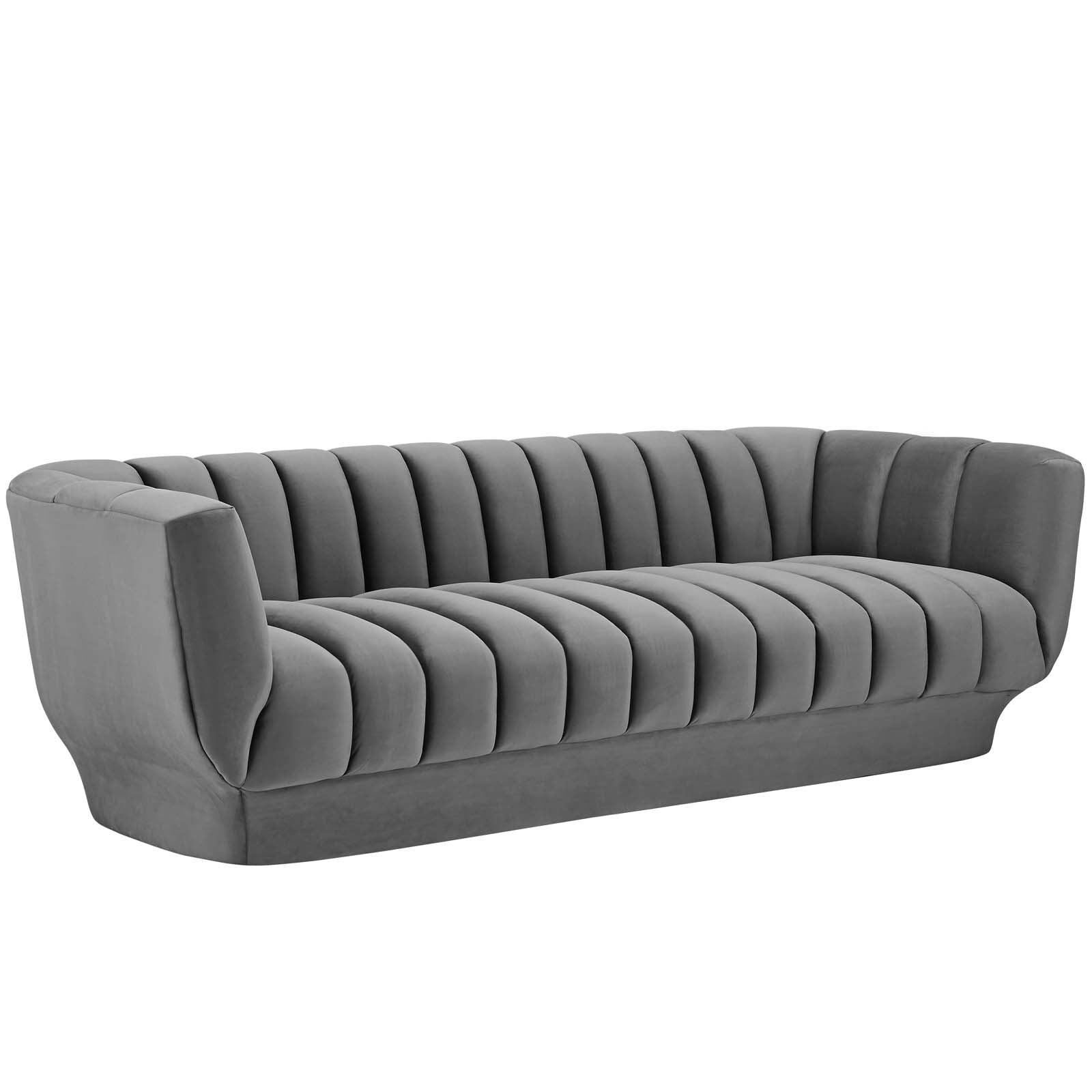 Modway Entertain Vertical Channel Tufted Performance Velvet Sofa | Sofas | 