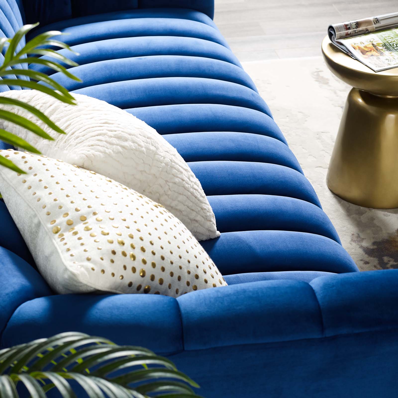 Modway Entertain Vertical Channel Tufted Performance Velvet Sofa | Sofas | 