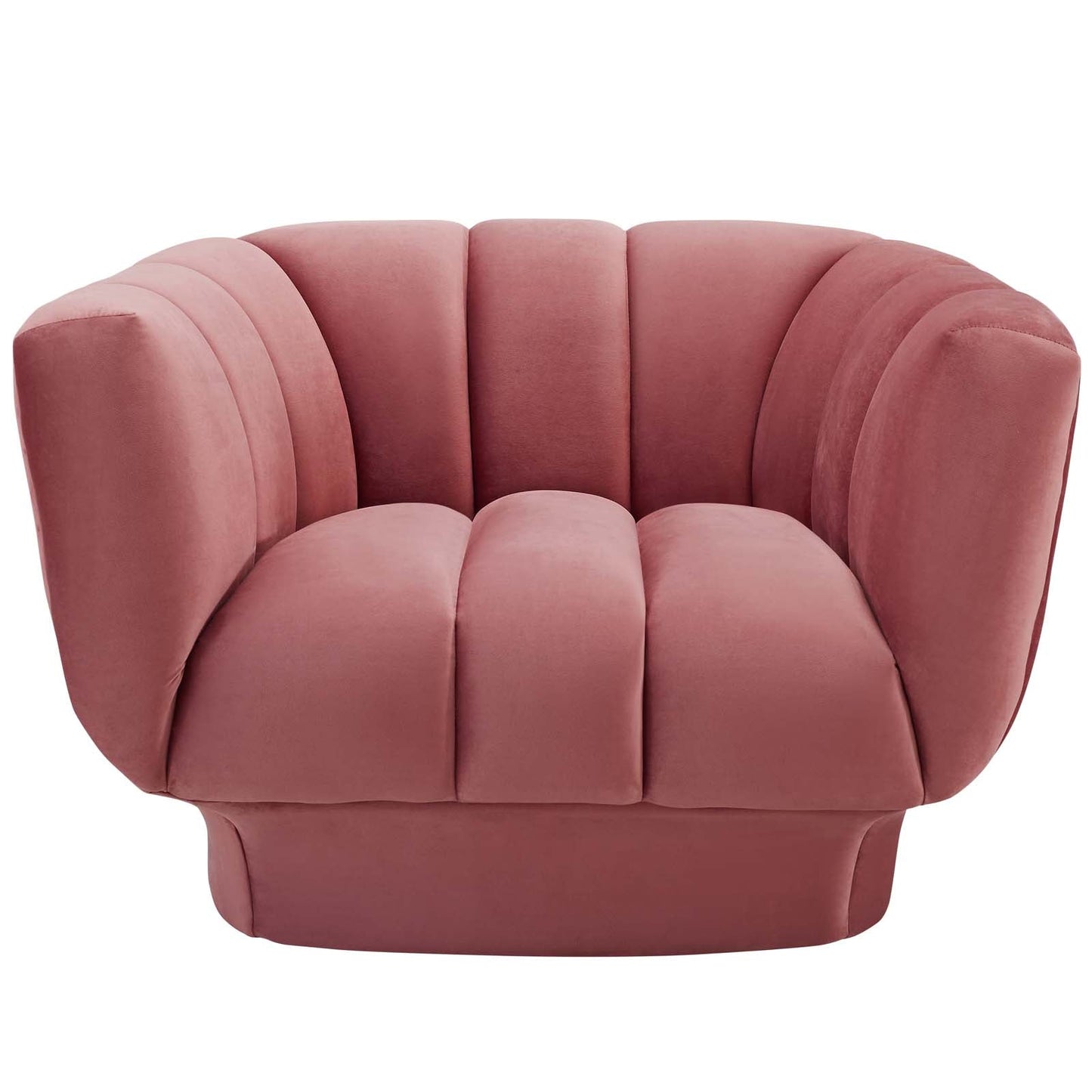 Modway Entertain Vertical Channel Tufted Performance Velvet Armchair | Armchairs | 