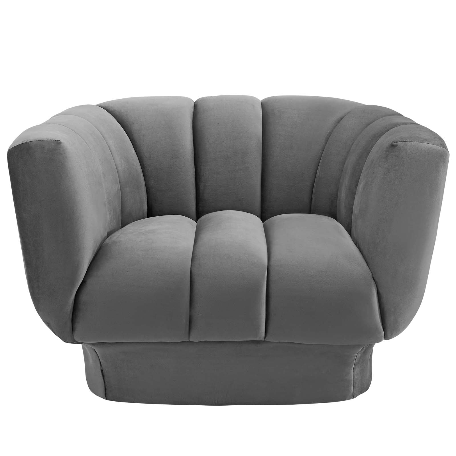 Modway Entertain Vertical Channel Tufted Performance Velvet Armchair | Armchairs | 