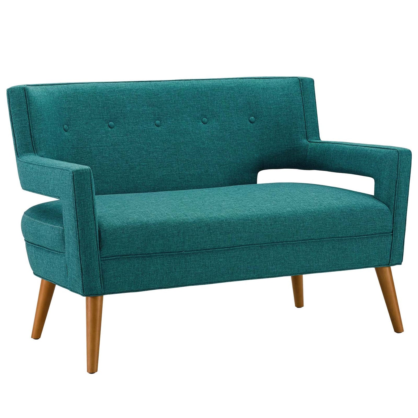 Modway Sheer Upholstered Fabric Loveseat | Loveseats | Modishstore-11