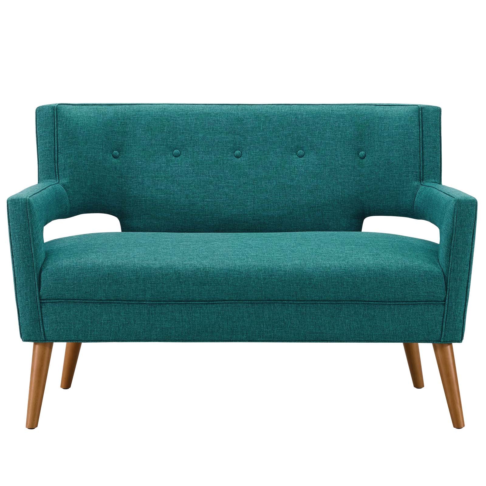 Modway Sheer Upholstered Fabric Loveseat | Loveseats | Modishstore-9