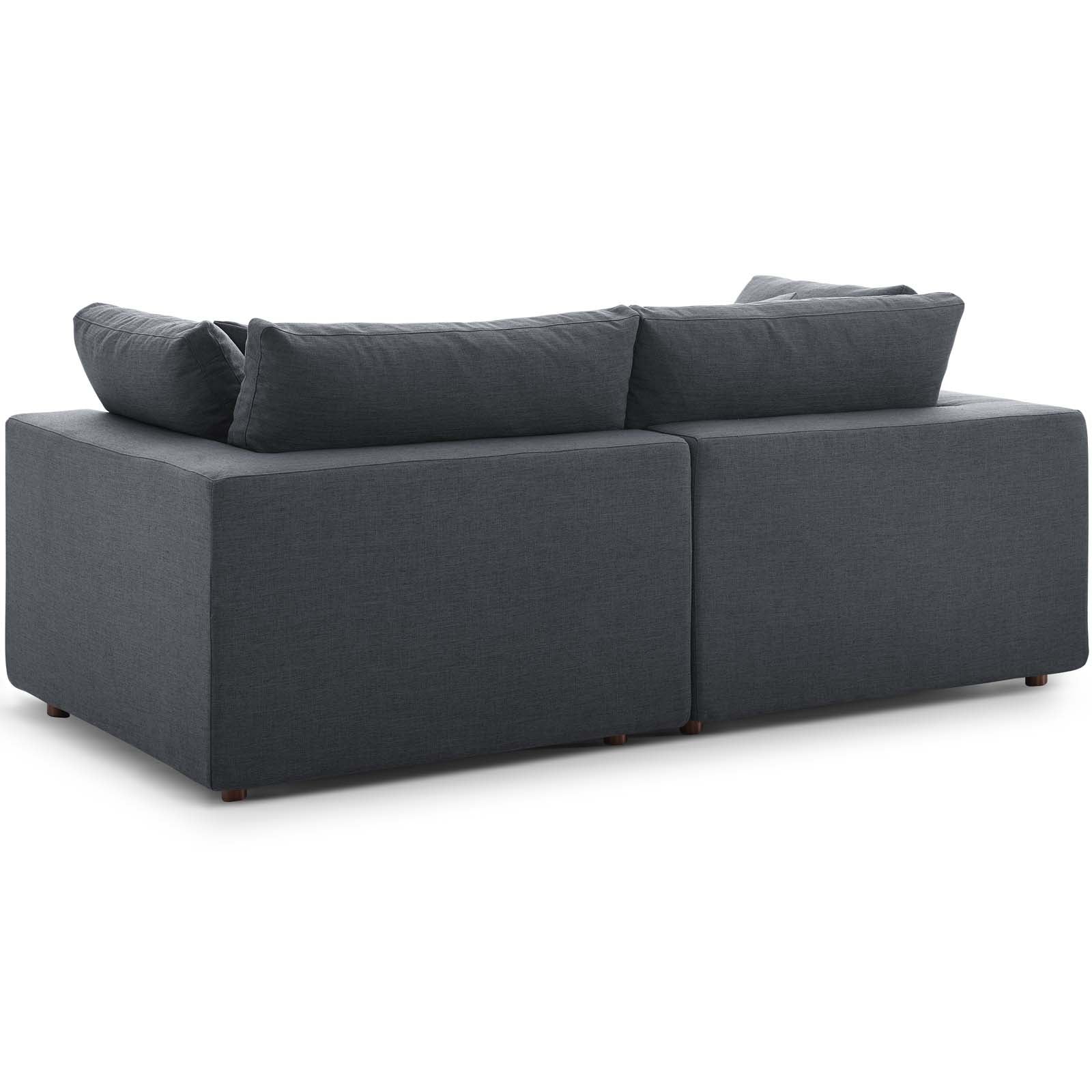 Modway Commix Down Filled Overstuffed 2 Piece Sectional Sofa Set | Sofas | 