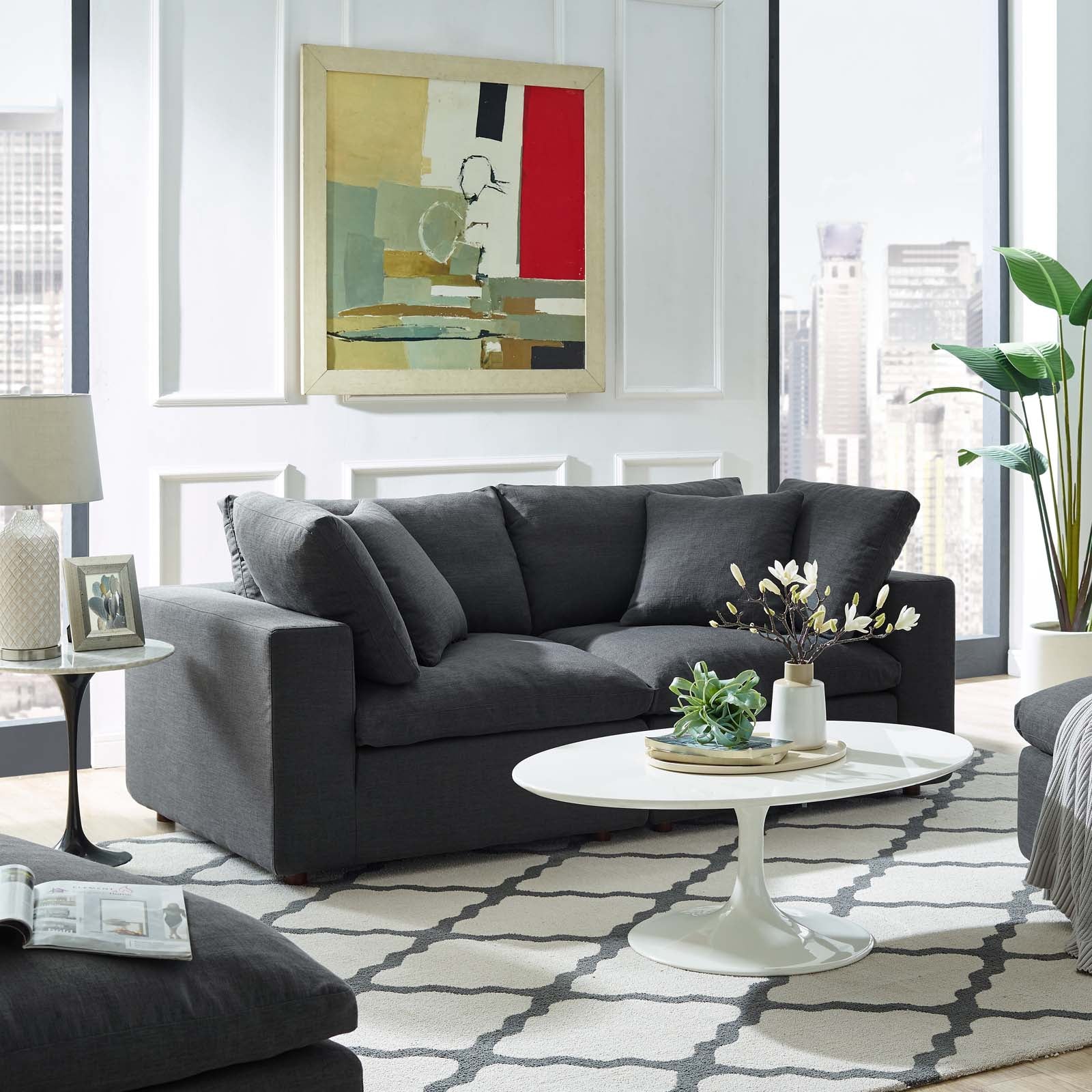 Modway Commix Down Filled Overstuffed 2 Piece Sectional Sofa Set | Sofas | 